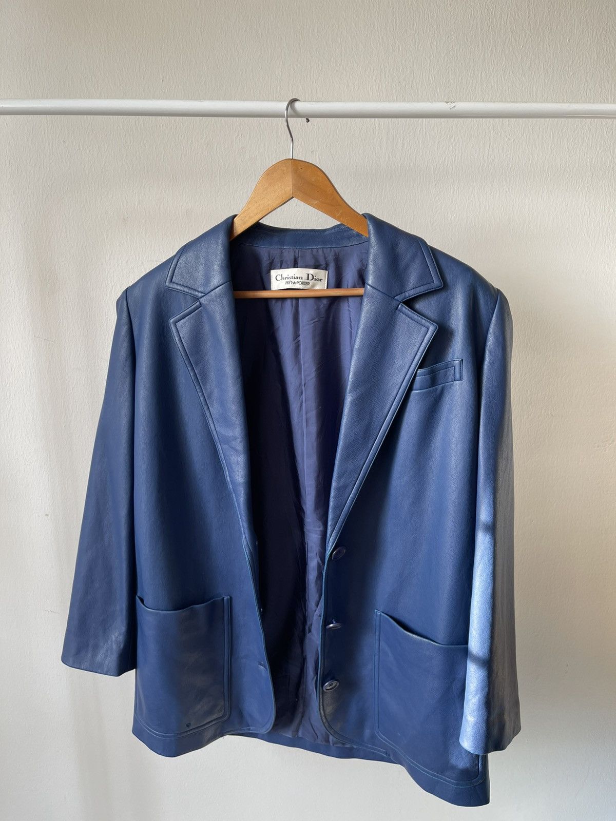 Dior Vintage Christain Dior Pret a Porter Leather Jacket Size US L / EU 52-54 / 3 - 11 Thumbnail