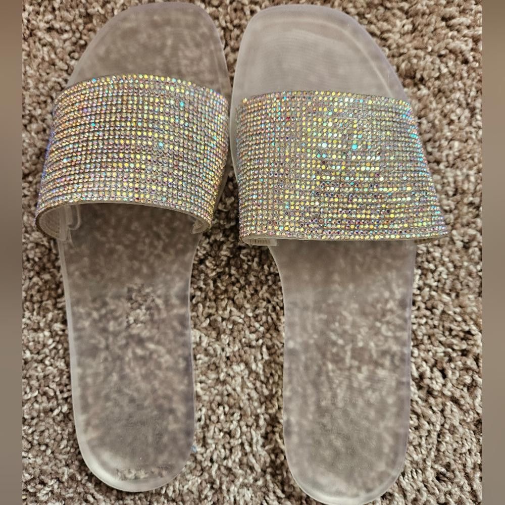 Vince Camuto Vince Camuto Women's Shimmery Slide Sandals - Size 7M Size US 7 / IT 37 - 2 Thumbnail