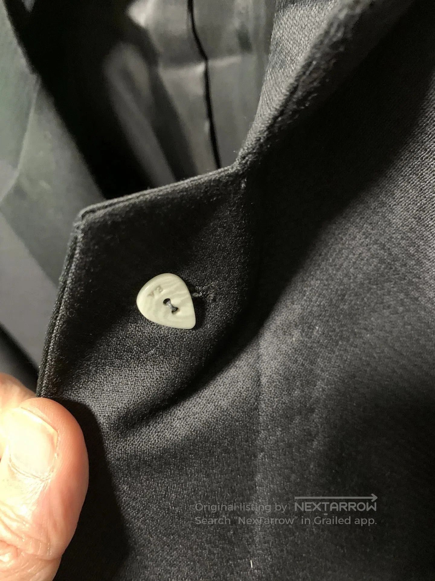 Canali black wool blazer with detachable brooch. Size US M / EU 48-50 / 2 - 3 Thumbnail