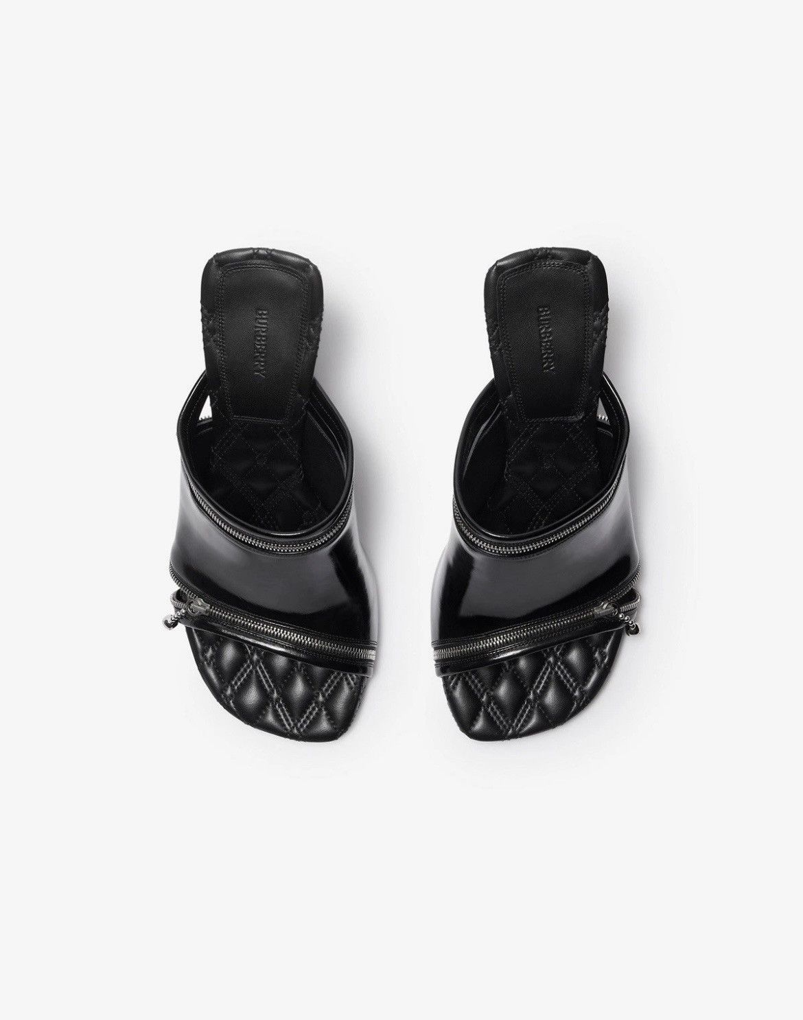 Burberry Burberry Leather Peep Sandals Size US 7 / IT 37 - 3 Thumbnail