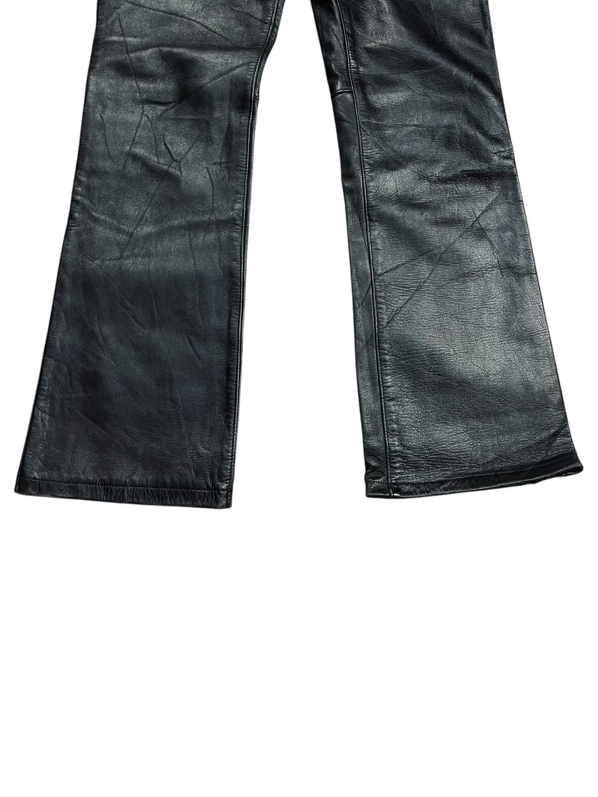 Japanese Brand 1990s Harolds Gear - Flared Leather Pants Size US 29 - 6 Thumbnail