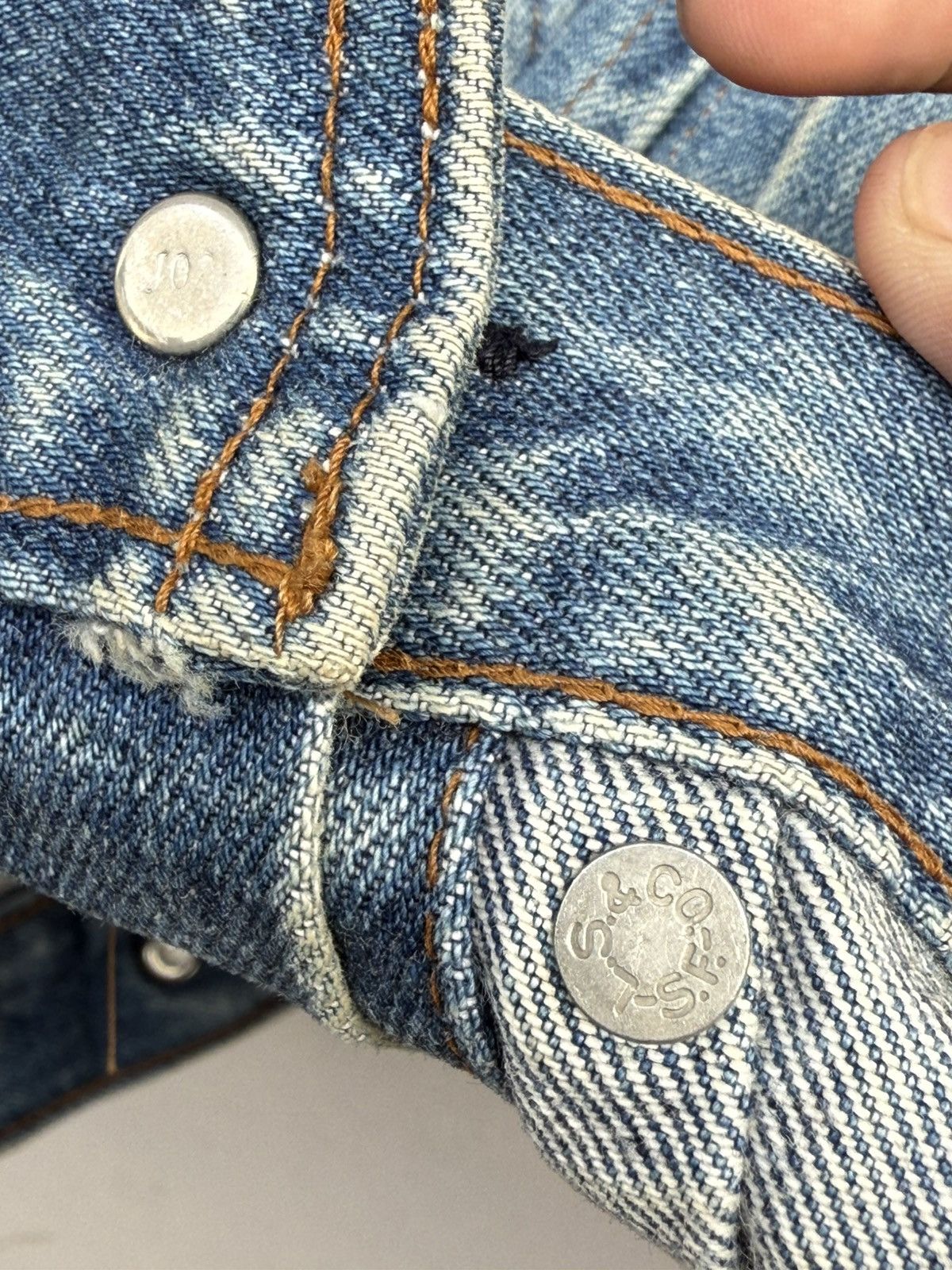 Levi's 1980’s Levi’s 70626-0217 Orange Tab Type 2 Trucker Jacket Size US L / EU 52-54 / 3 - 11 Thumbnail