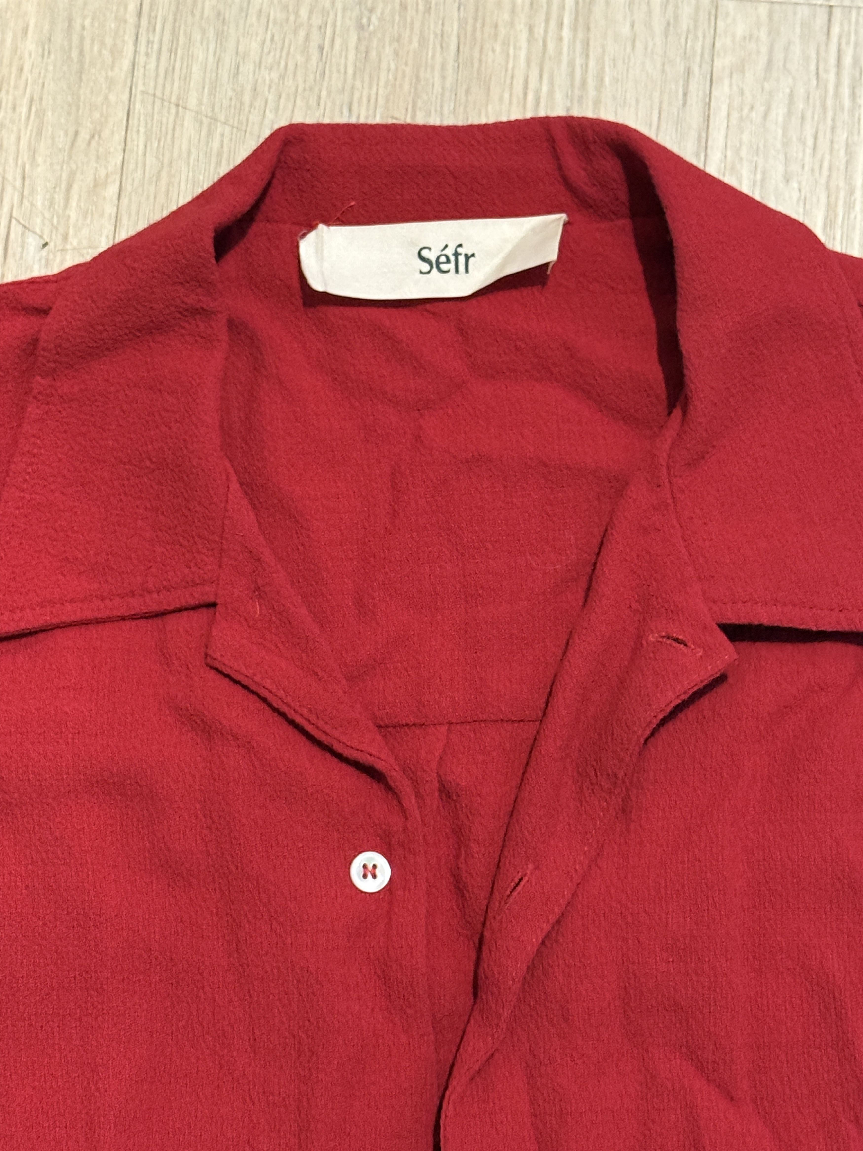 Sefr Red collar shirt Size US M / EU 48-50 / 2 - 4 Thumbnail