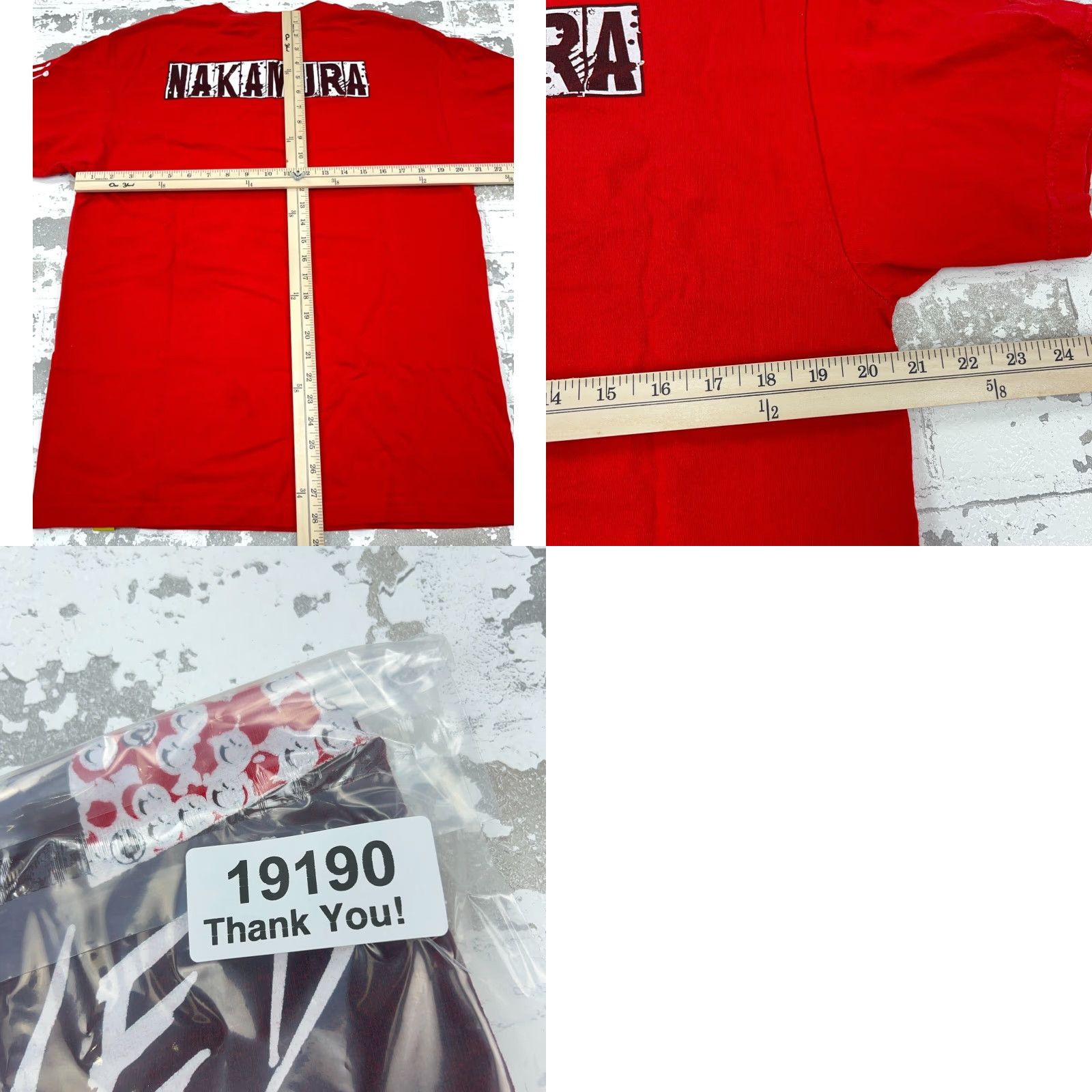 Vintage VINTAGE WWE Shirt Men L Red Shinsuke Nakamura Tee NXT Wrestling Y2K 2000s T Womens Size US L / EU 52-54 / 3 - 8 Thumbnail