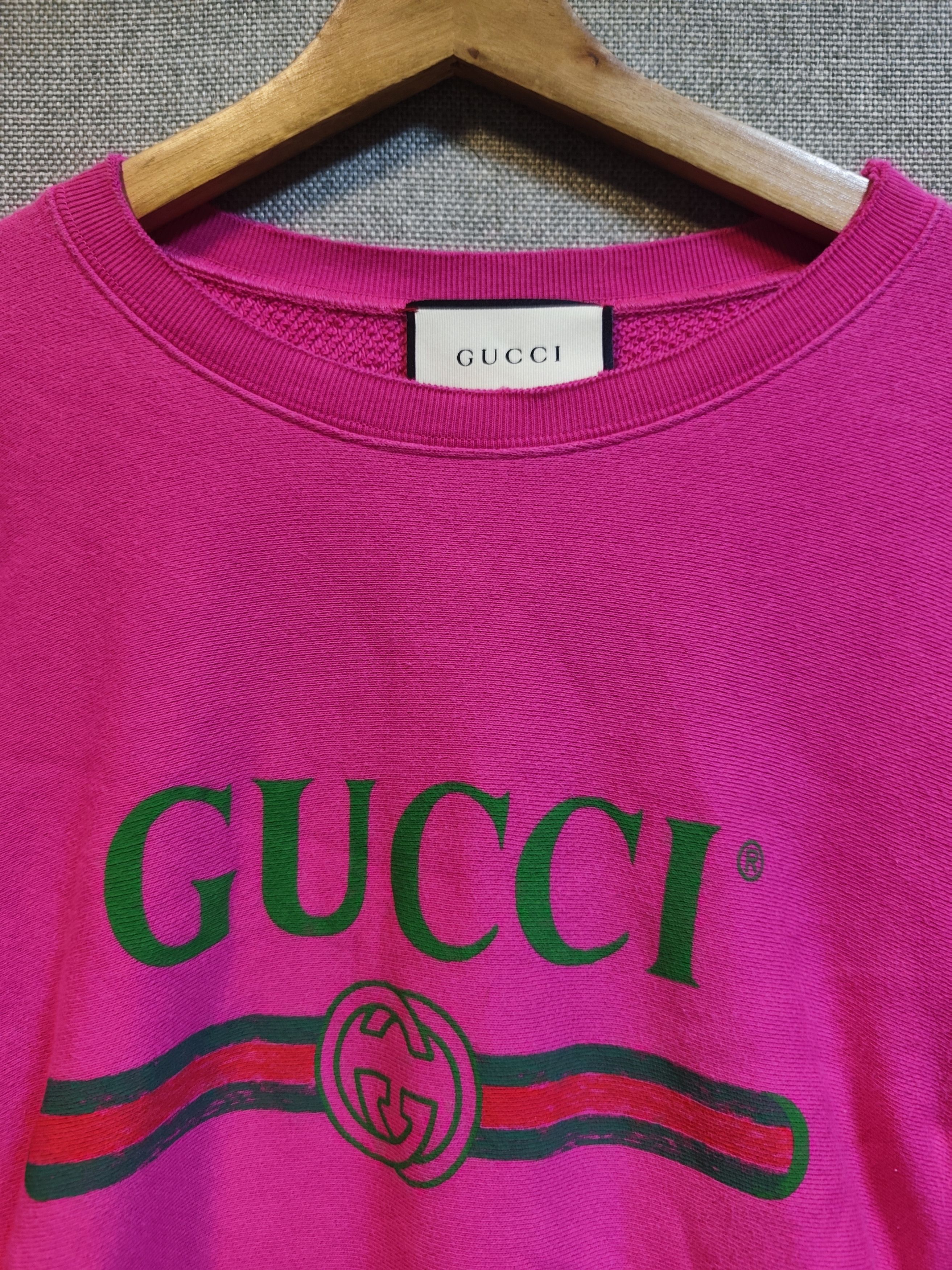 Gucci Gucci Pink Sweatshirt Size US S / EU 44-46 / 1 - 2 Thumbnail