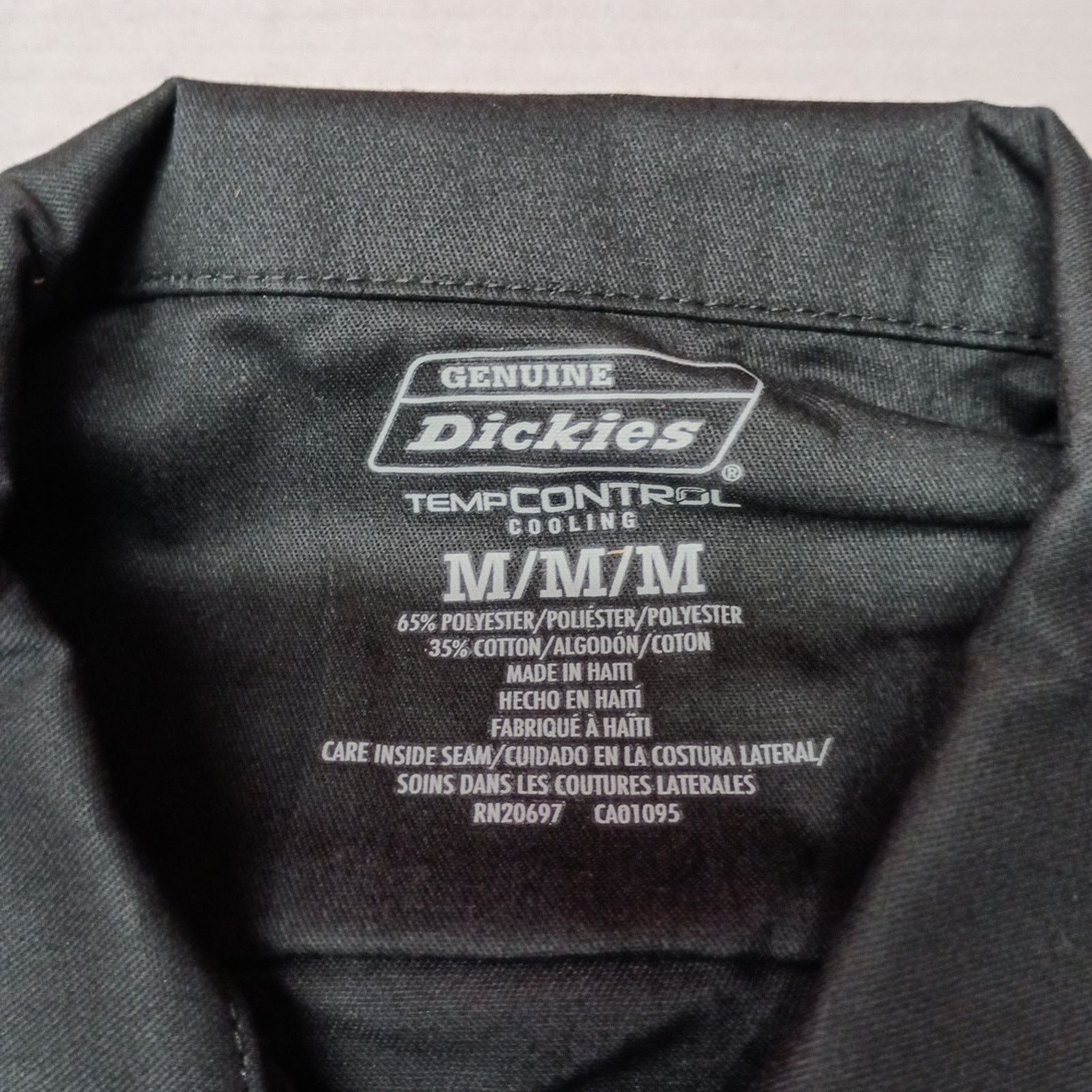Dickies Dickies Essential Work Shirt Men's Size M Black Temp Control Size US M / EU 48-50 / 2 - 3 Thumbnail