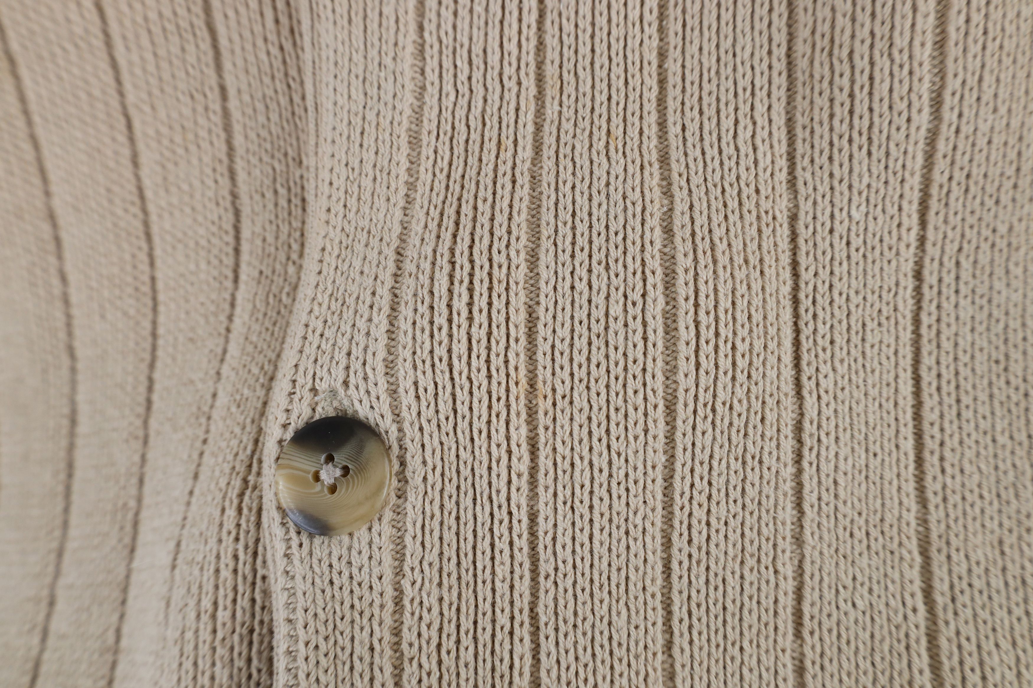 Eddie Bauer × Vintage Vintage 90s Eddie Bauer Knit Cardigan Sweater Vest Beige Size US L / EU 52-54 / 3 - 4 Thumbnail