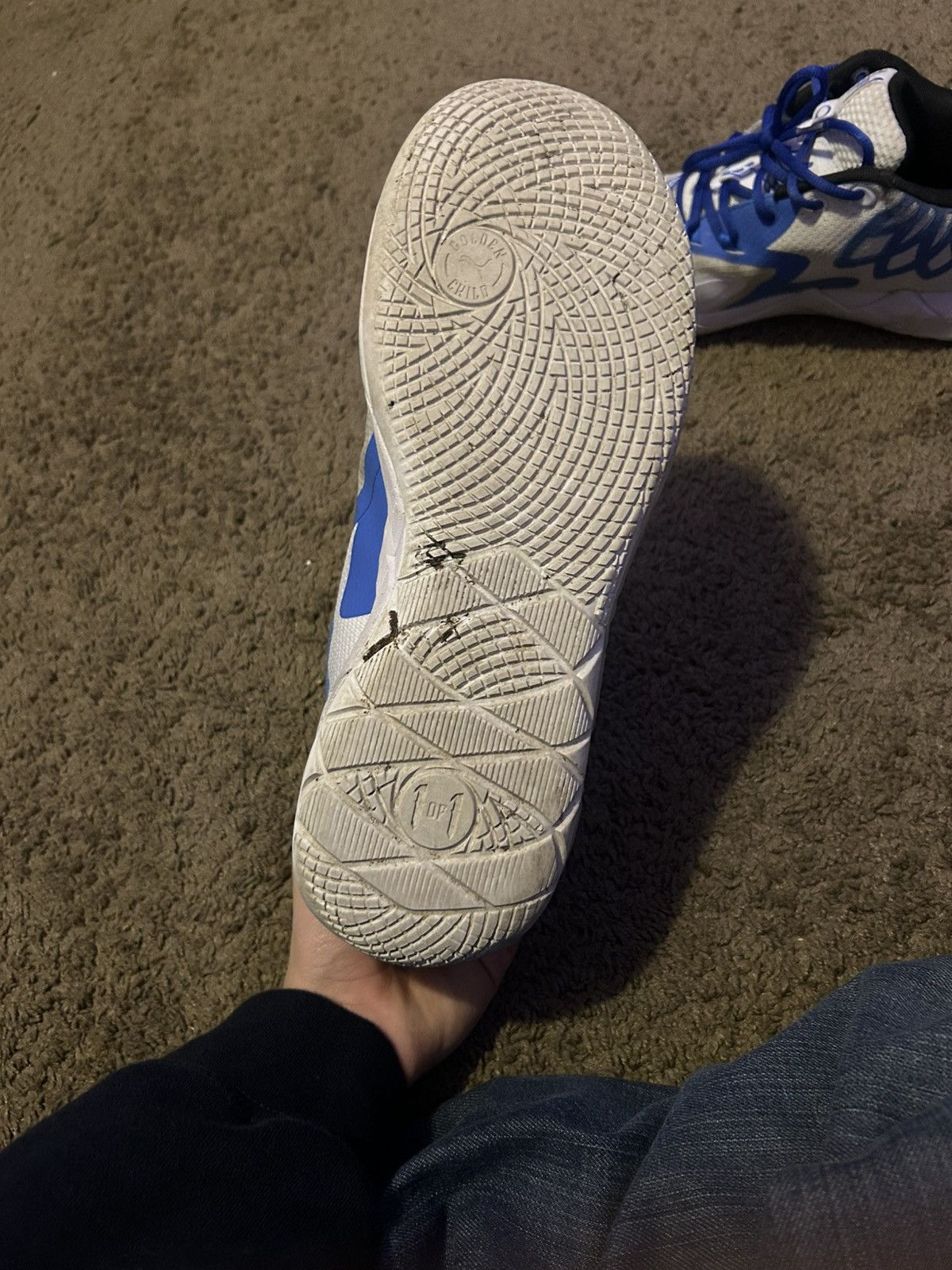 Puma LaMelo Ball MB.01 Lo Team Colors White Bluemazing colorway Size US 11 / EU 44 - 4 Thumbnail