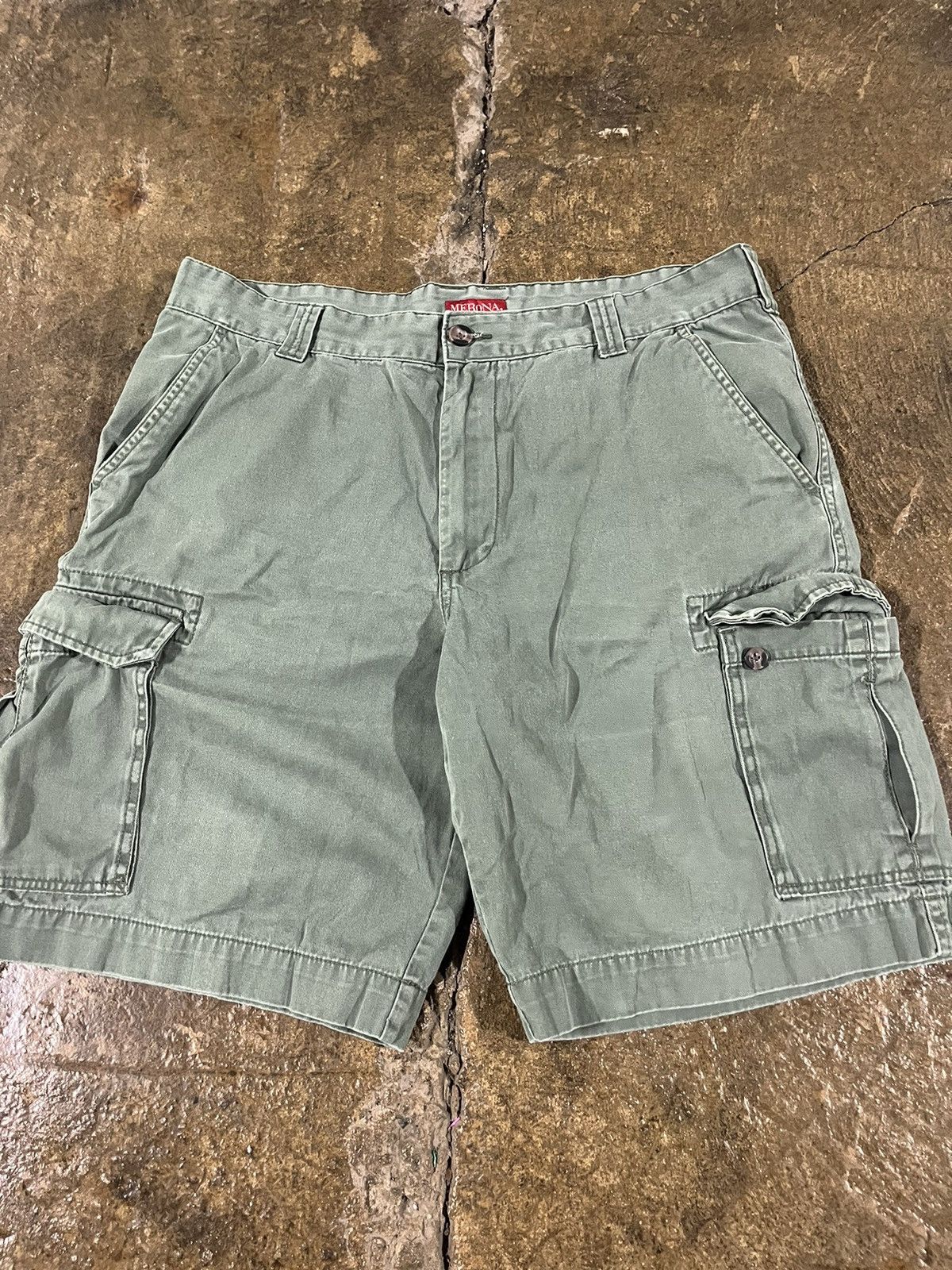 Carhartt × JNCO × Vintage Crazy Vintage Y2K Cargo Shorts Skater Workwear Essential Size US 38 / EU 54 - 3 Thumbnail