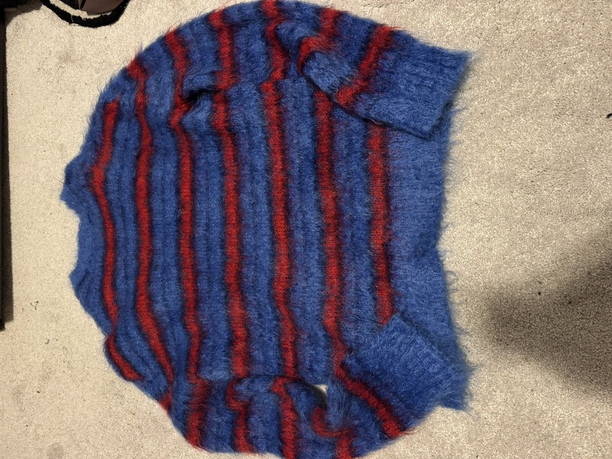 Marni FW19 Marni mohair blue red sweater fuzzy Size US M / EU 48-50 / 2 - 2 Thumbnail