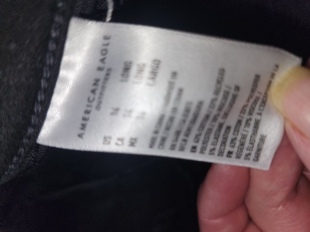 American Eagle Outfitters American Eagle Black Jeans 14 Long Size 36" / US 14 / IT 50 - 7 Thumbnail