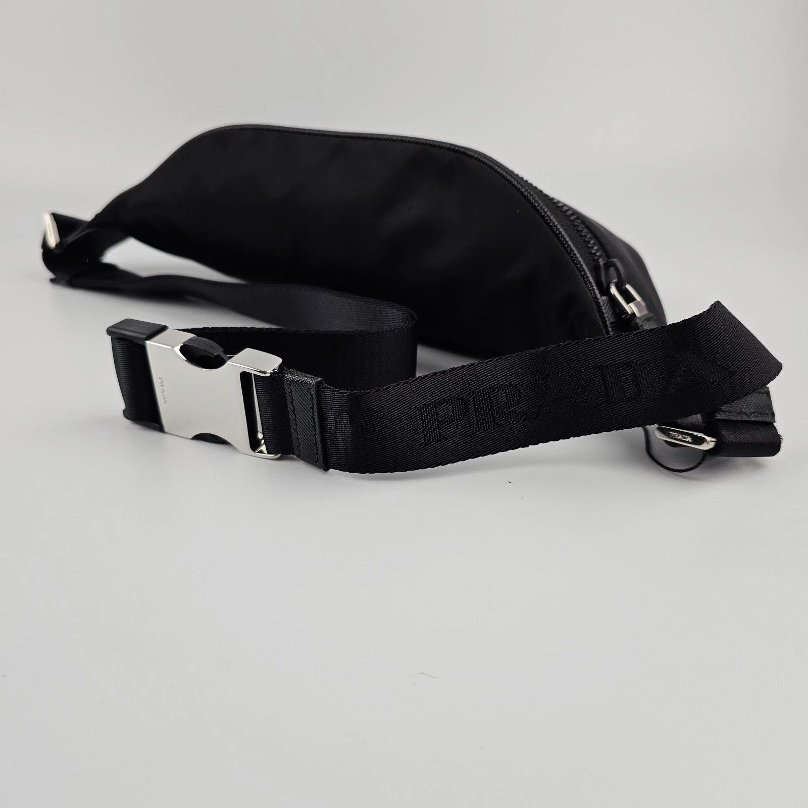 Prada PRADA Re-Nylon Saffiano Leather Black Belt Bag Size ONE SIZE - 5 Thumbnail