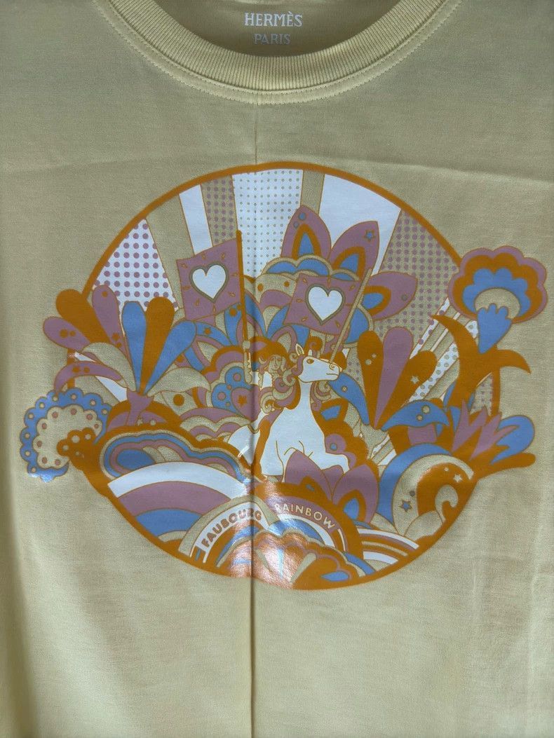 Hermes Hermes Short Sleeve TShirt Size 34-2506 Size US S / EU 44-46 / 1 - 6 Thumbnail