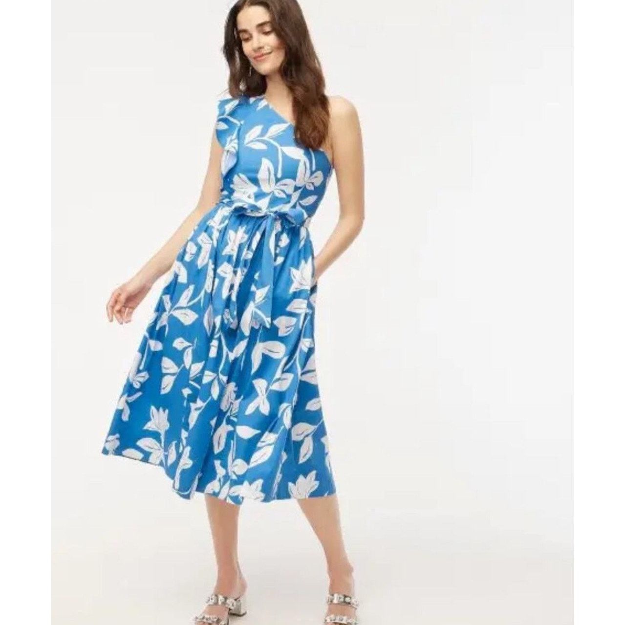J.Crew J.Crew Plaid Poplin Smocked Tiered Midi Dress Size XS NWT | Grailed