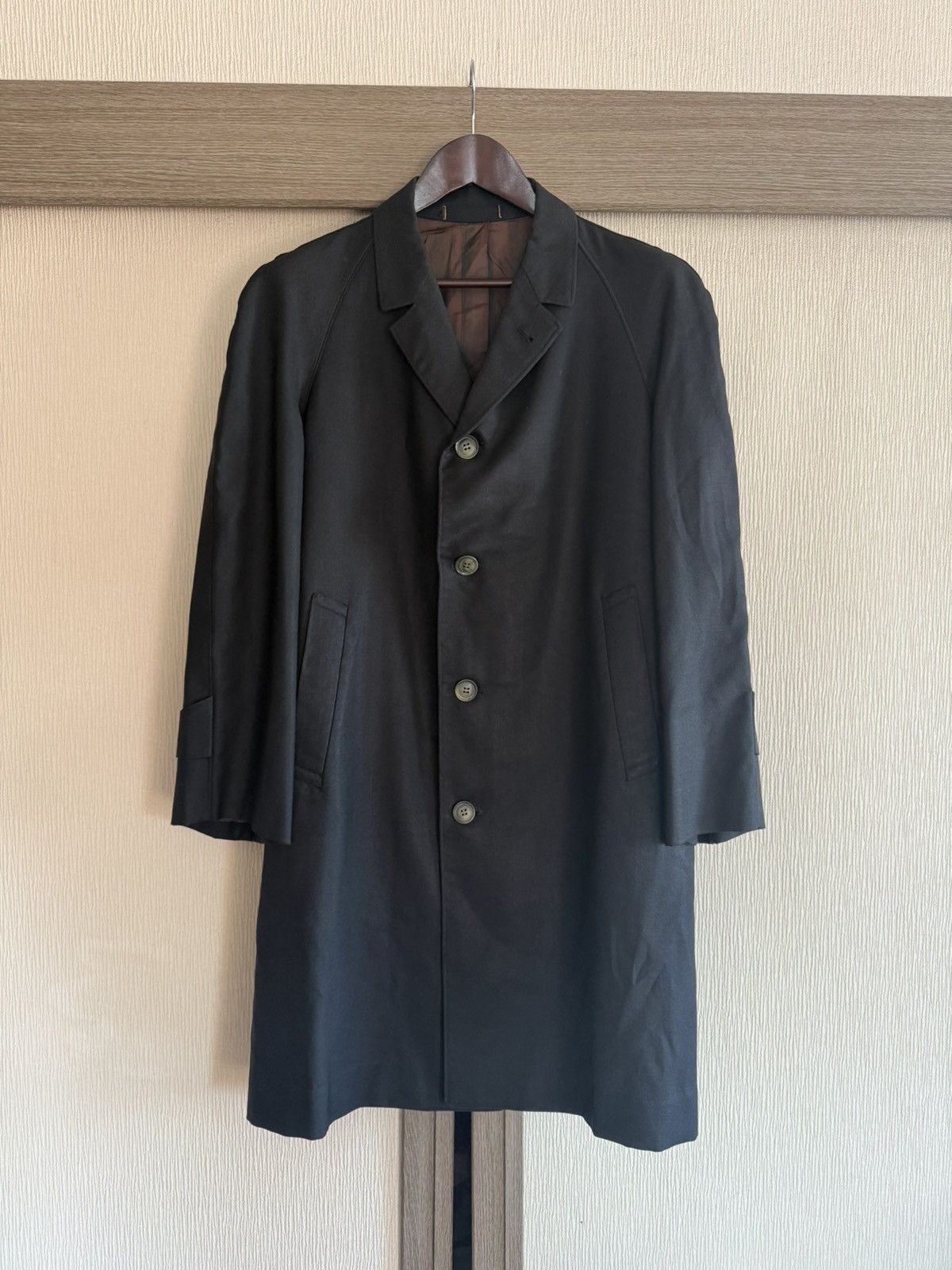 Other Spring&Autumn Vintage 1960s Japanese Serge Raglan Overcoat Size US L / EU 52-54 / 3 - 1 Thumbnail