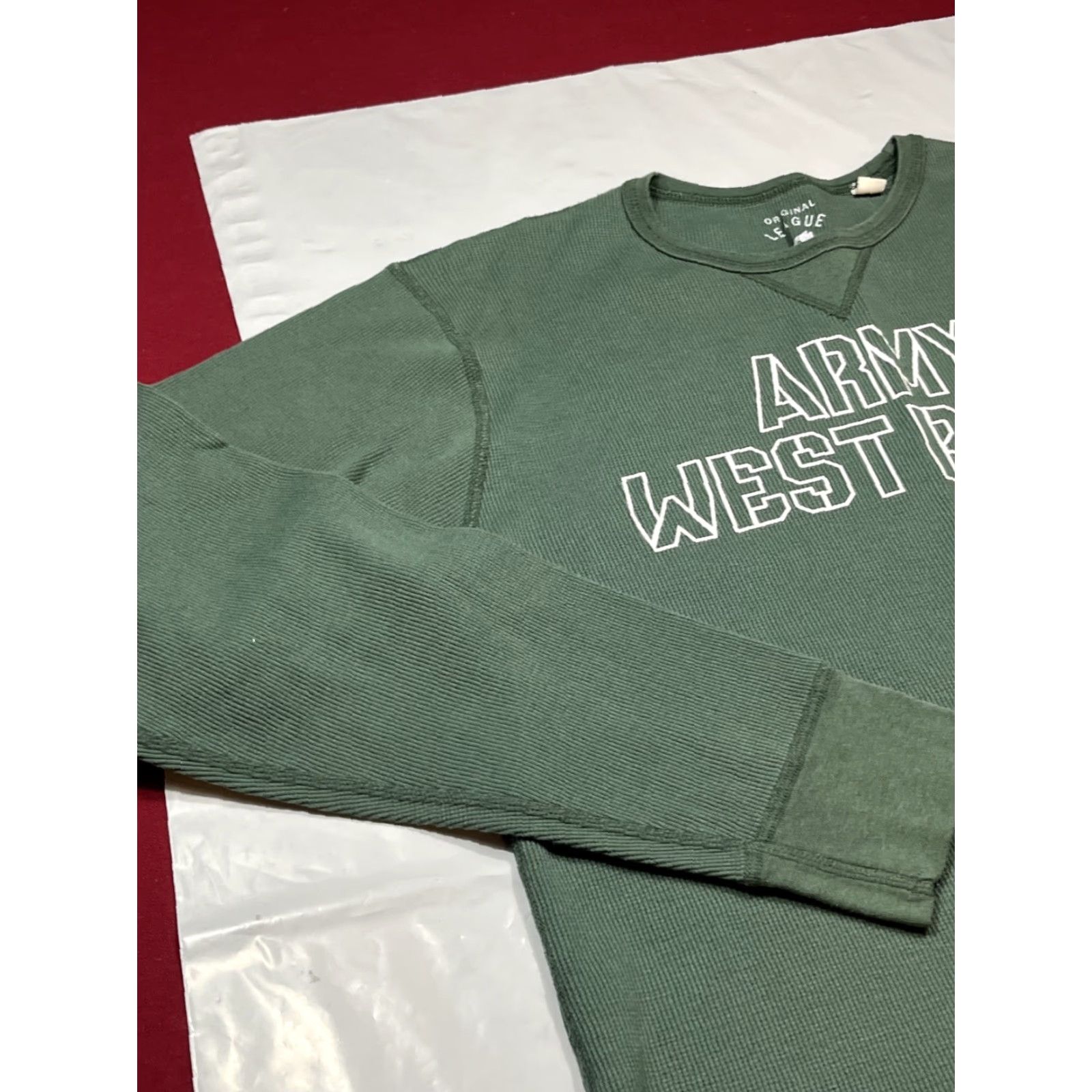Vintage Army West Point GREEN THERMAL waffle Knit Shirt Long Sleeves Men’s Size Medium Size US M / EU 48-50 / 2 - 3 Thumbnail