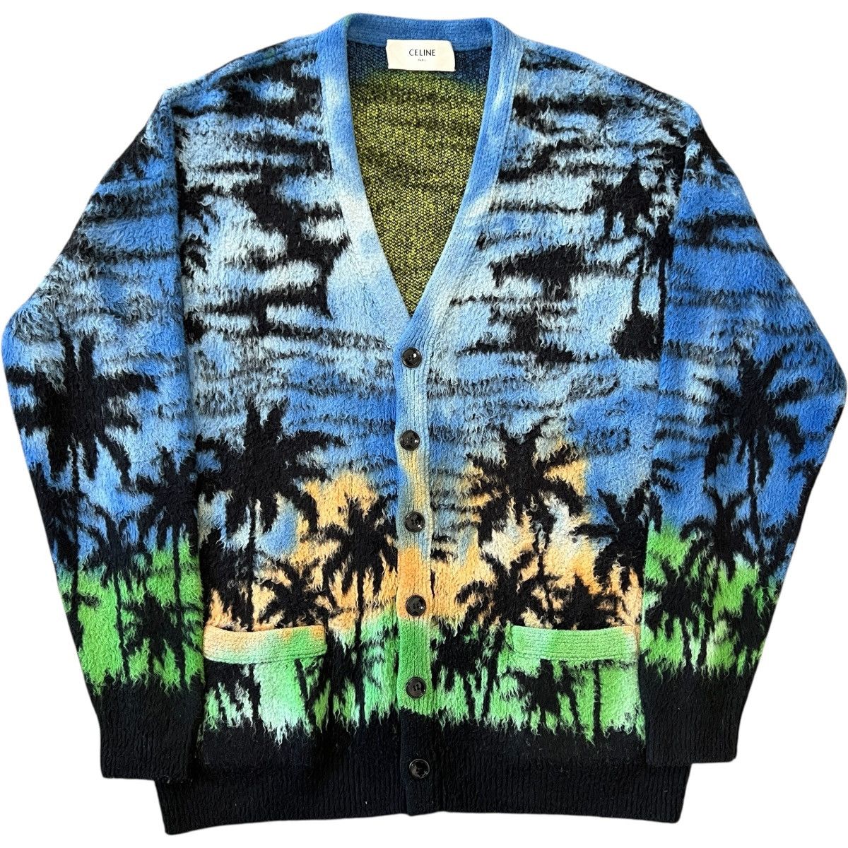 Celine CELINE 2023SS Sunset Tropical Printed Cotton Cardigan Size US M / EU 48-50 / 2 - 1 Thumbnail