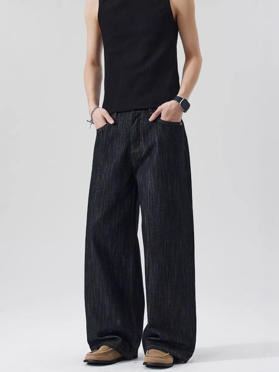 Japanese Brand American retro embroidered vintage loose jeans Size US 32 / EU 48 - 2 Thumbnail
