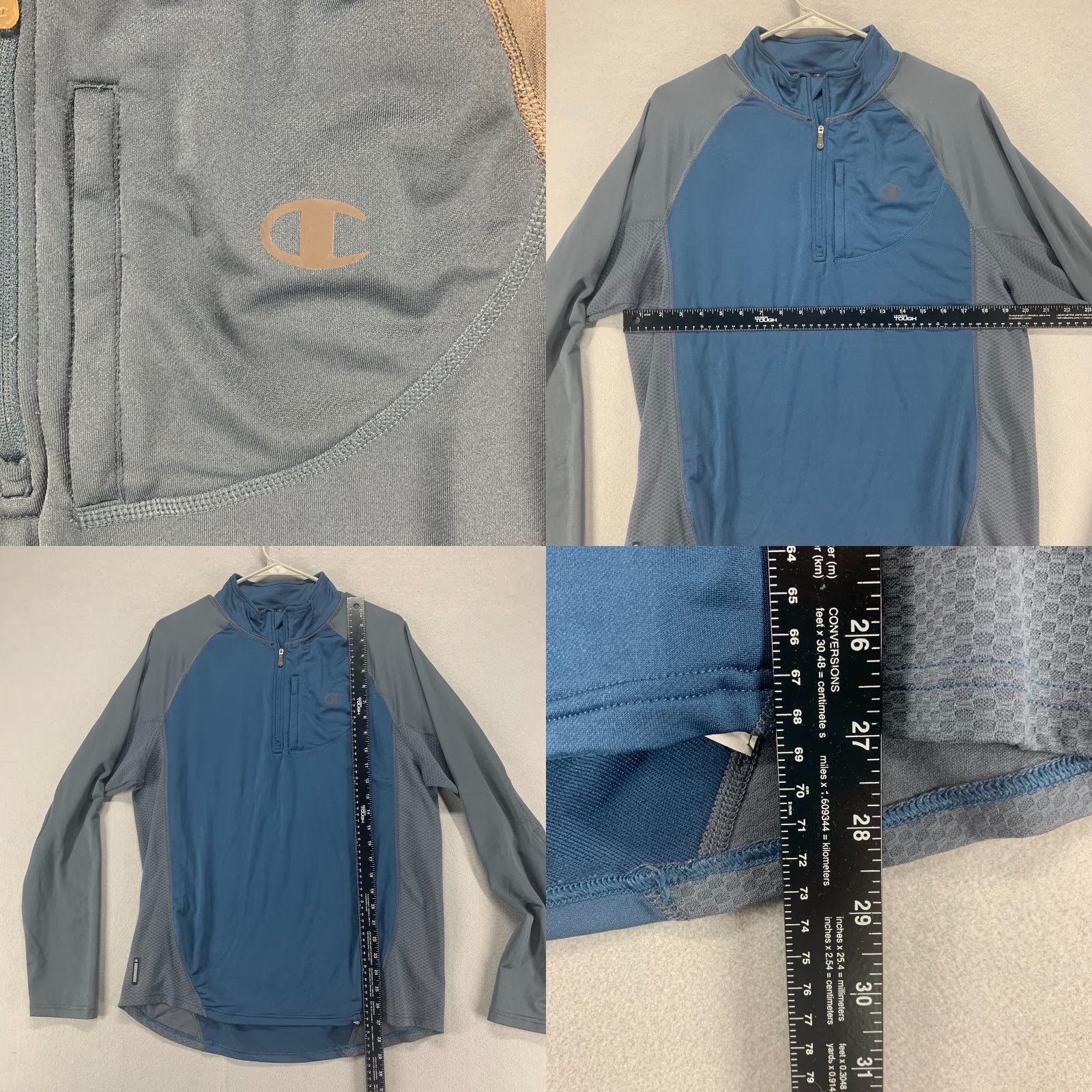 Champion Champion Sweatshirt Mens Large Blue Pullover Athletic Active Double Dry Size US L / EU 52-54 / 3 - 8 Thumbnail