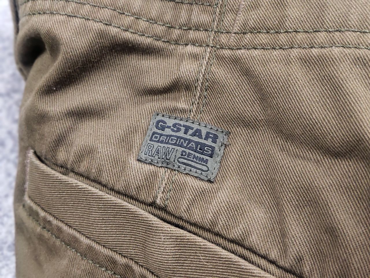 G-Star G Star Raw Renato Straight Military green Canvas Cargo Pants Size US 34 / EU 50 - 15 Thumbnail