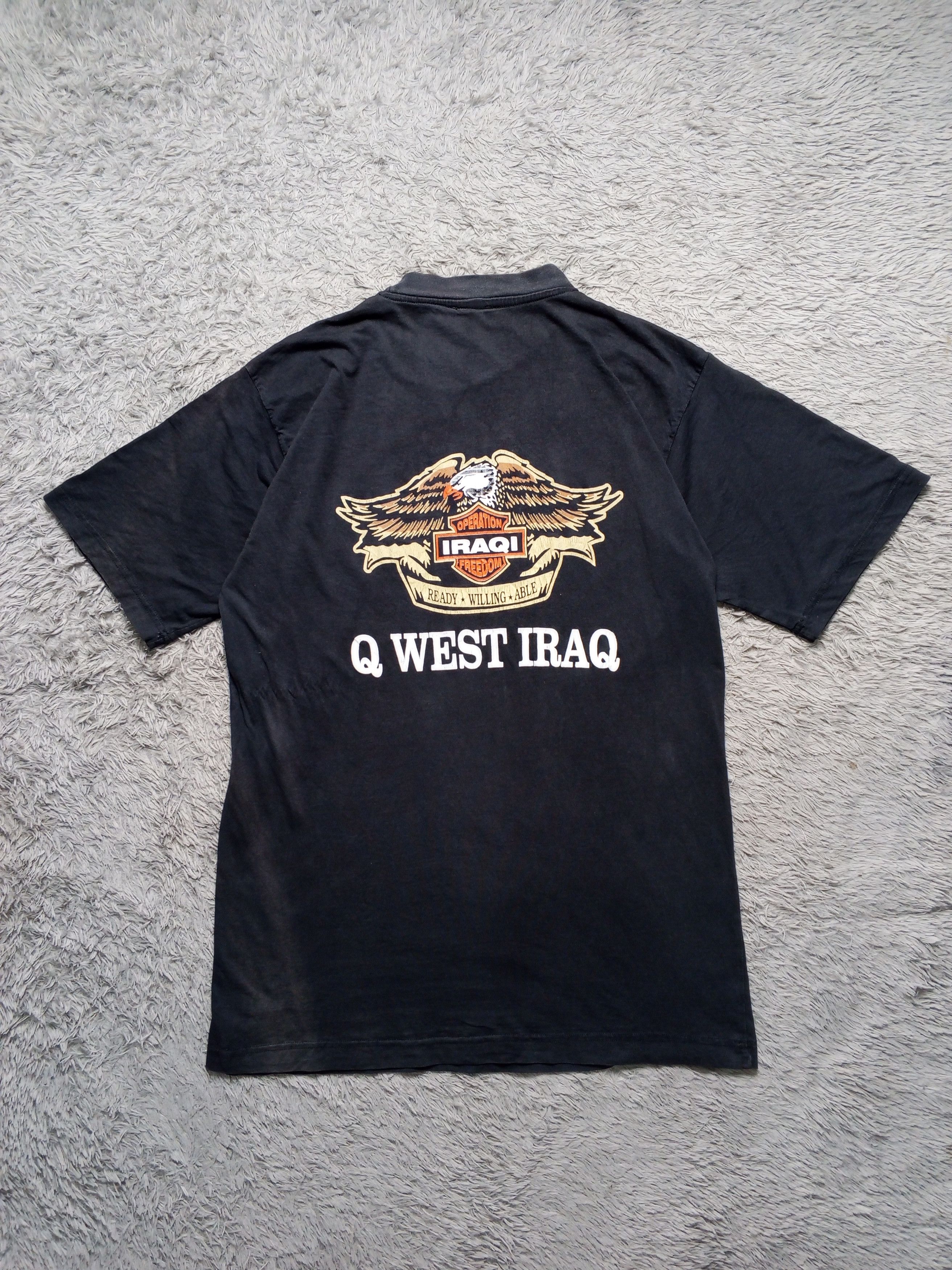 Vintage Vintage Crazy Faded Q West Iraq Operation Freedom Size US M / EU 48-50 / 2 - 2 Thumbnail