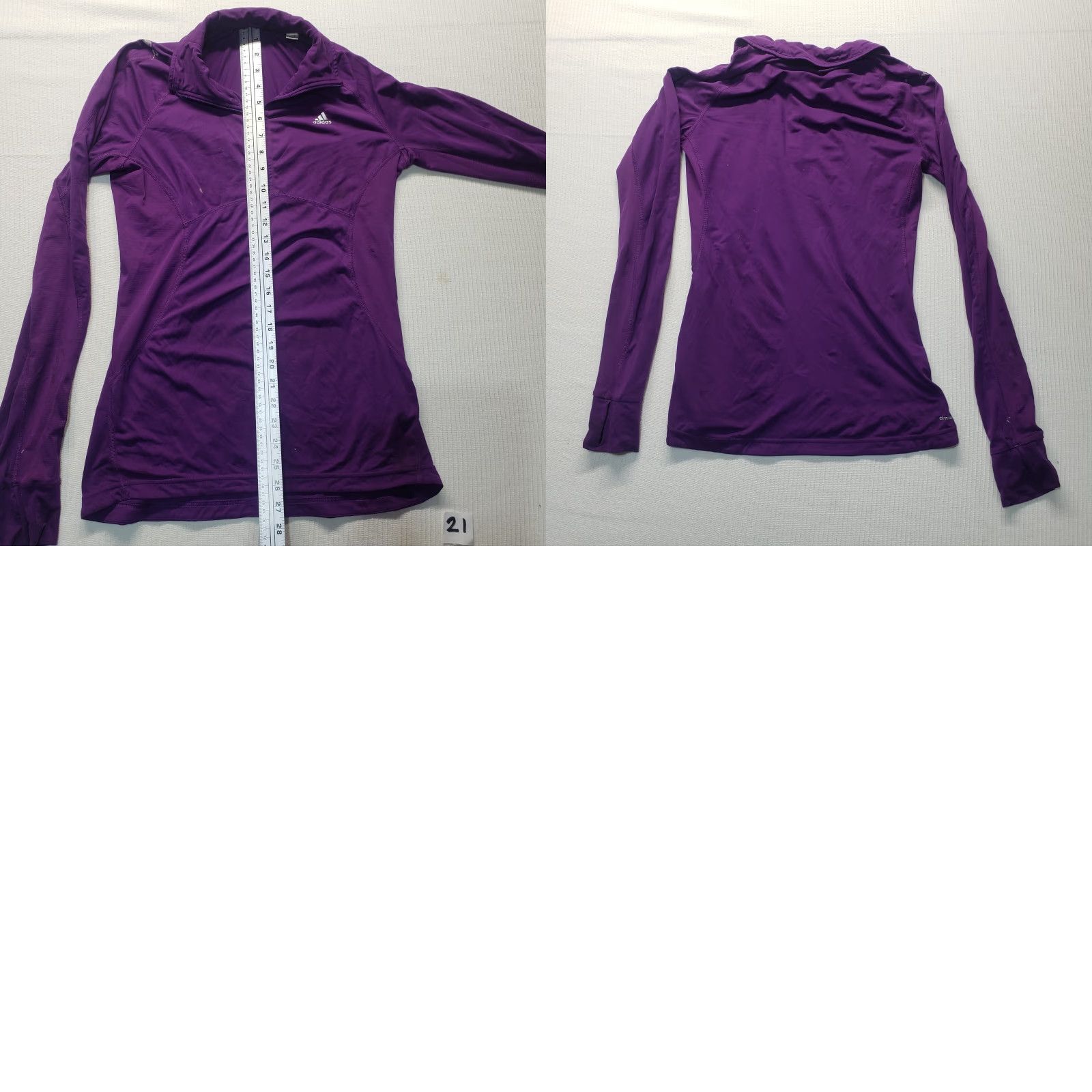 Adidas VINTAGE adidas Athletic Women's Long Sleeve Pullover Shirt S Purple 1/2 Zip Stadia Style Size S / US 4 / IT 40 - 8 Thumbnail