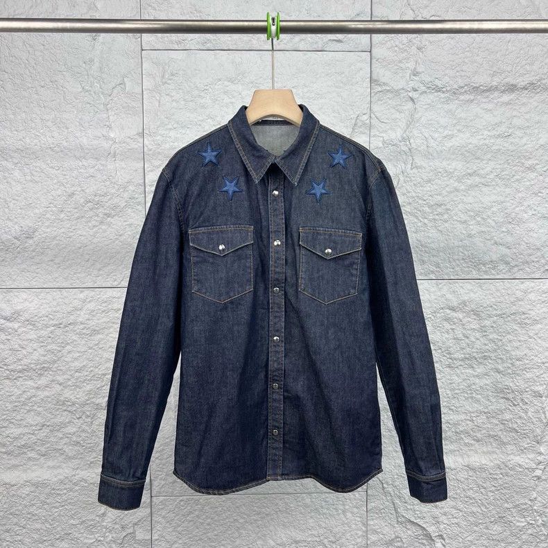 Givenchy Givenchy Blue star embroidered denim jacket, size S Size US S / EU 44-46 / 1 - 1 Thumbnail