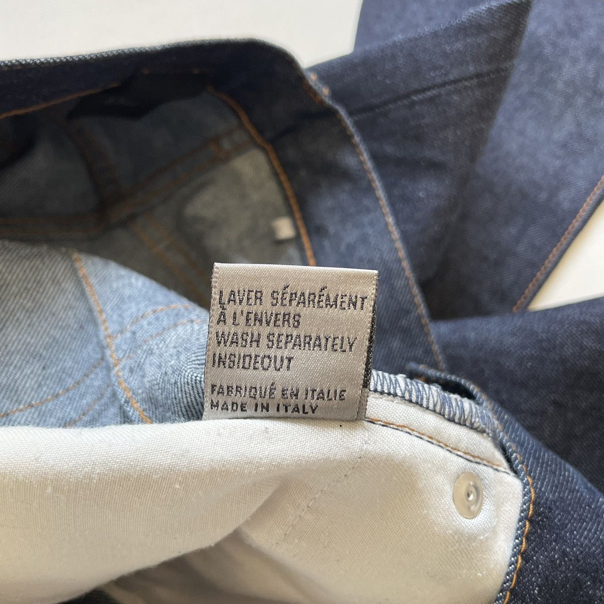 Dior 19cm MII Raw Blue Denim Jeans Size US 32 / EU 48 - 7 Thumbnail