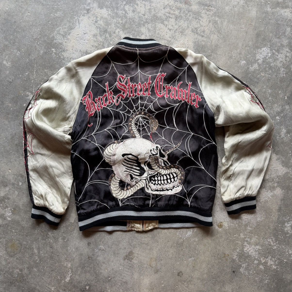 14th Addiction 🔥RARE🔥Back street cramber skull rayon sukajan jacket Size US M / EU 48-50 / 2 - 1 Thumbnail