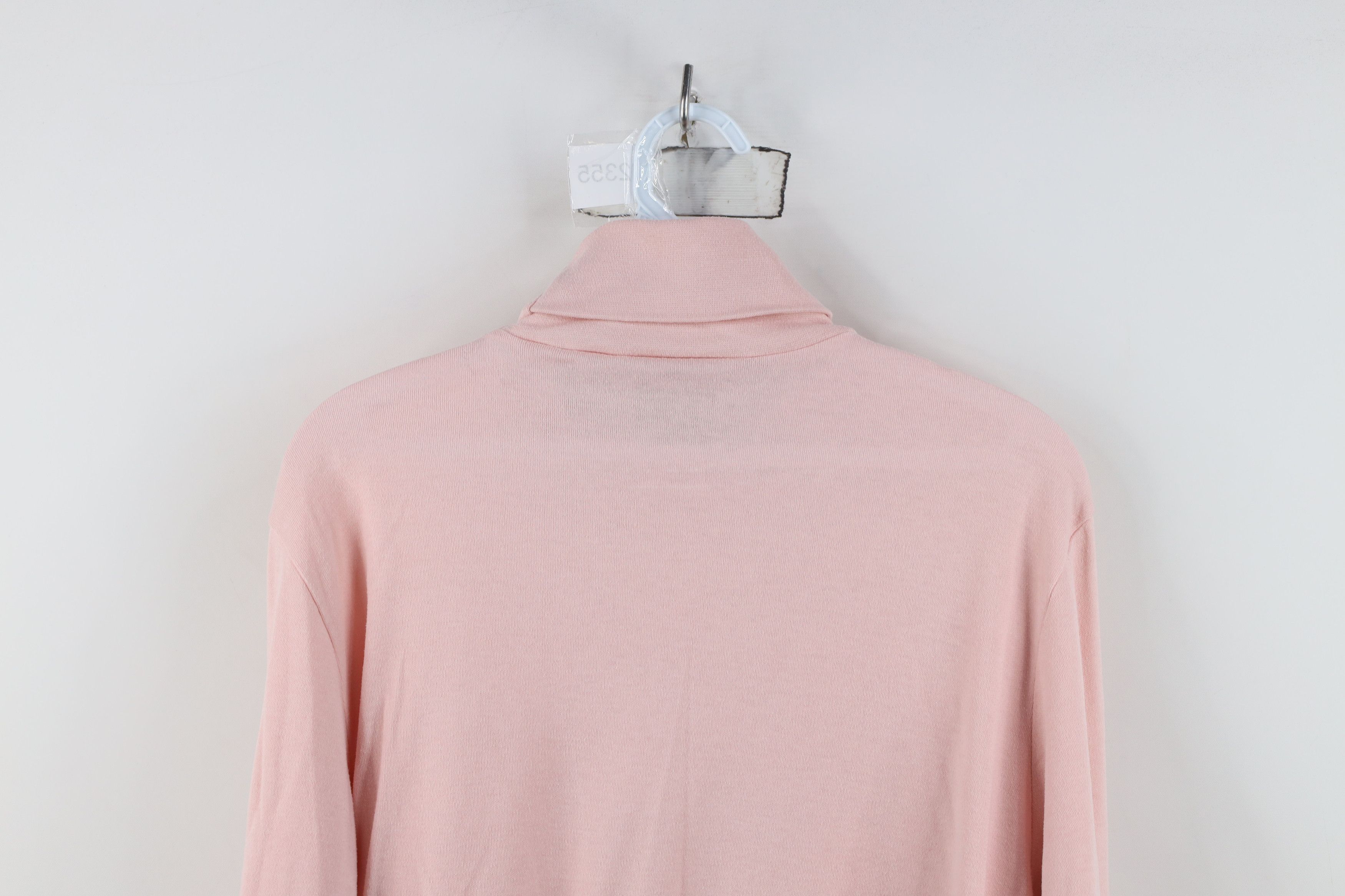 Vintage Vintage 90s Streetwear Long Sleeve Turtleneck T-Shirt Pink Size L / US 10 / IT 46 - 11 Thumbnail