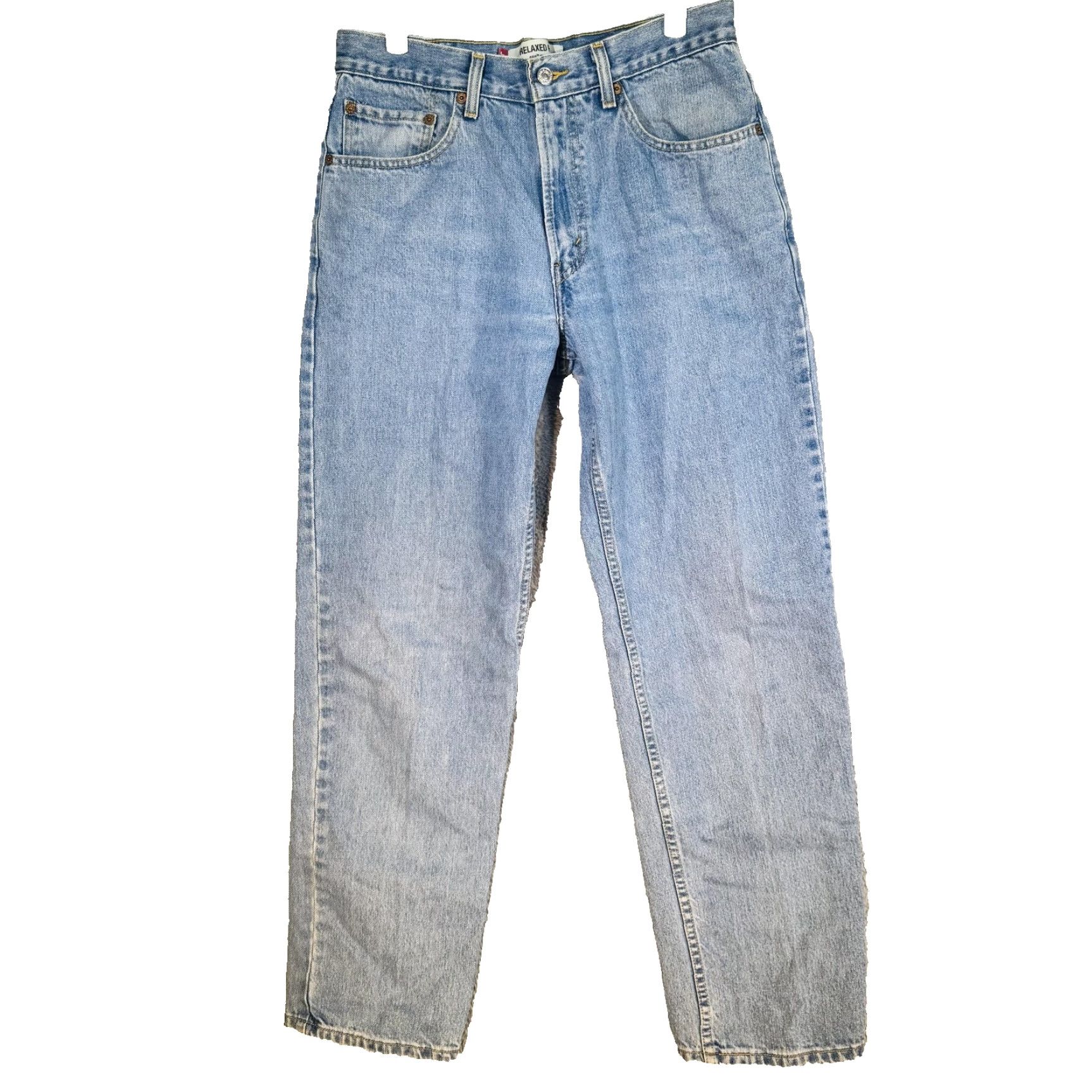 Levi's Vintage Levi's 550 Jeans Mens 32x33 Light Blue Denim Relaxed Tapered 5-Pocket Logo Zip Fly USA 90s Style Mens Size US 32 / EU 48 - 5 Thumbnail