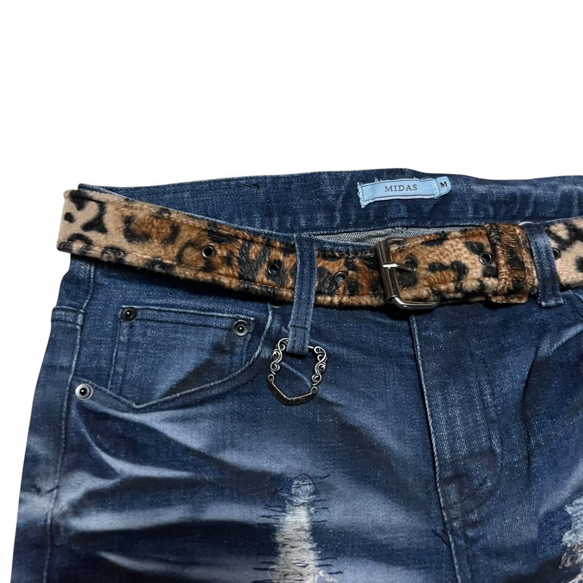 Le Grande Bleu (L.G.B.) Midas Denim Pants Ripped fadded Size US 31 - 3 Thumbnail