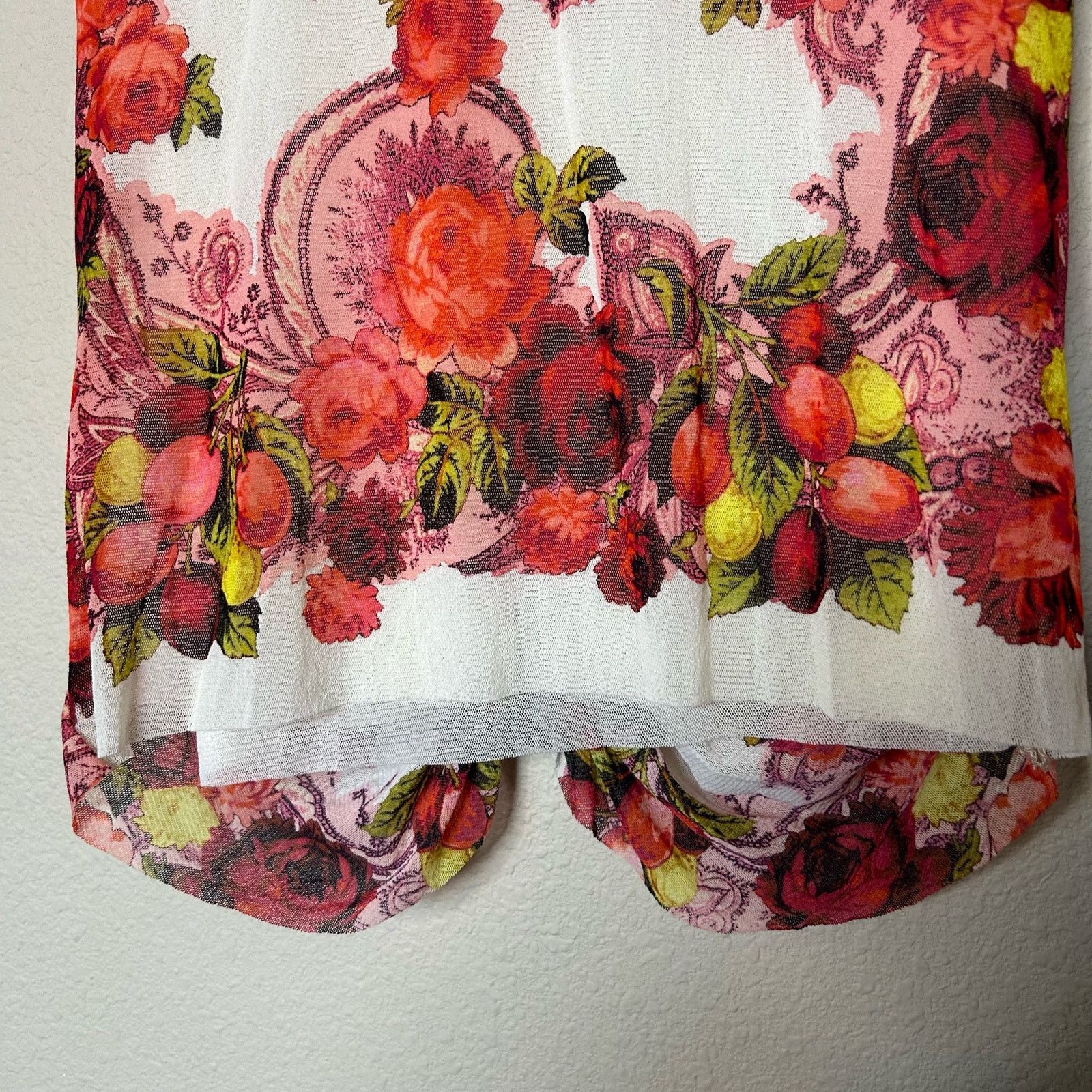 Jean Paul Gaultier Jean Paul Gaultier Top Tank Floral Mesh Art to Wear Size L Size L / US 10 / IT 46 - 6 Thumbnail