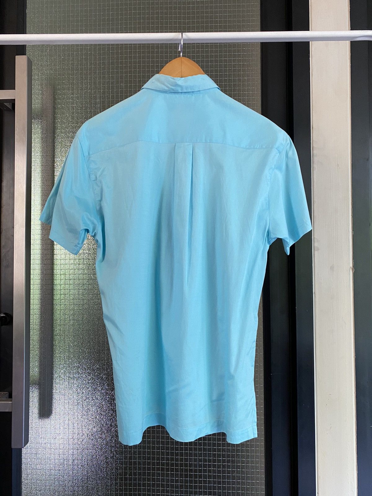 Issey Miyake im product Issey Miyake Light Blue Short-Sleeve Shirt Size US L / EU 52-54 / 3 - 2 Thumbnail