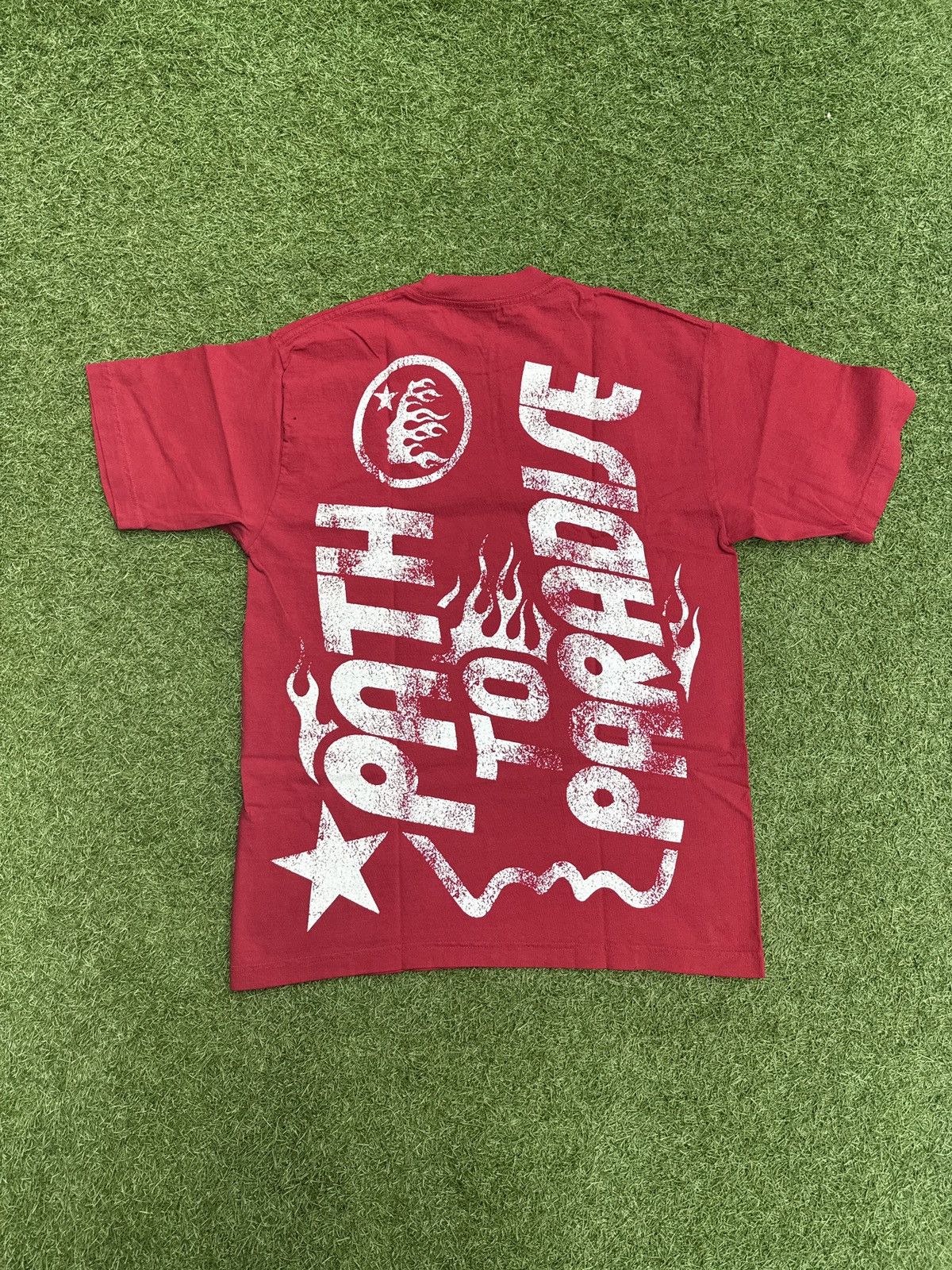 HELLSTAR Hellstar Studios Jesus Emblem T-Shirt Red Size US M / EU 48-50 / 2 - 2 Thumbnail