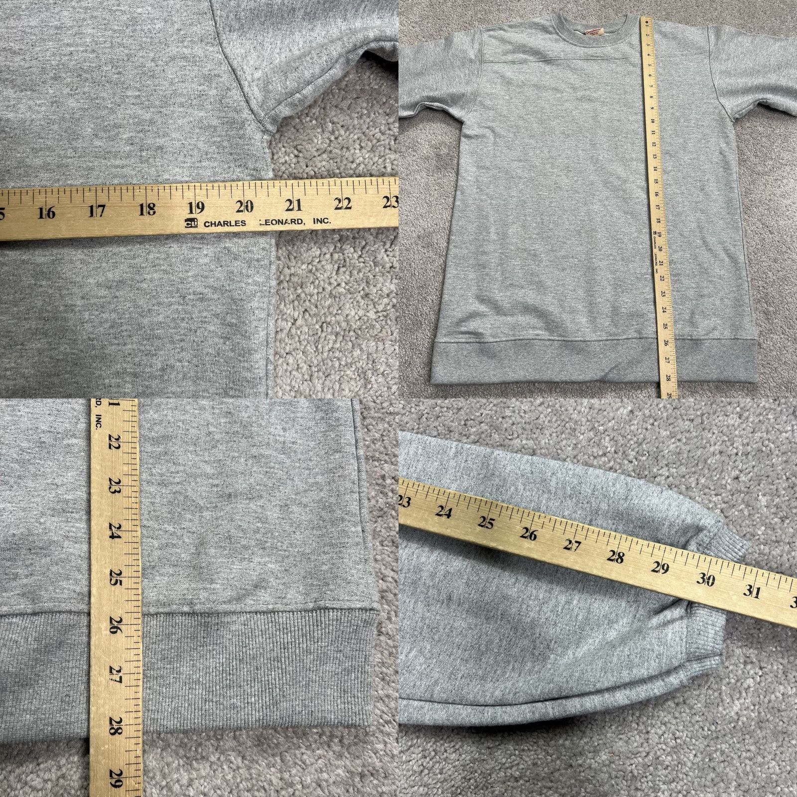 Vintage Goodwear Sweatshirt Adult Medium Pullover Crewneck Gray USA Sit Tight Slim Size US M / EU 48-50 / 2 - 8 Thumbnail