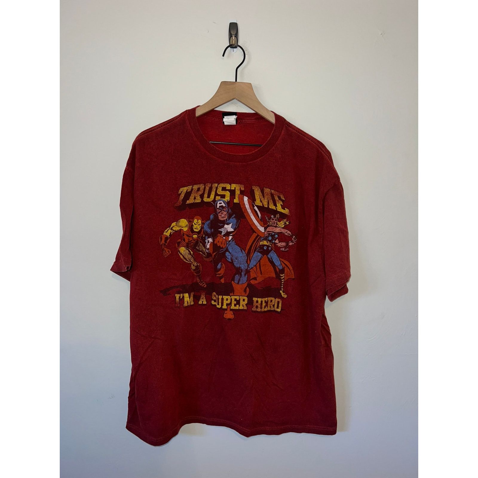 Marvel Comics Y2K Marvel Mad Engine Shirt A Super Hero Red Tee 2000s 2XL Size US XXL / EU 58 / 5 - 1 Thumbnail