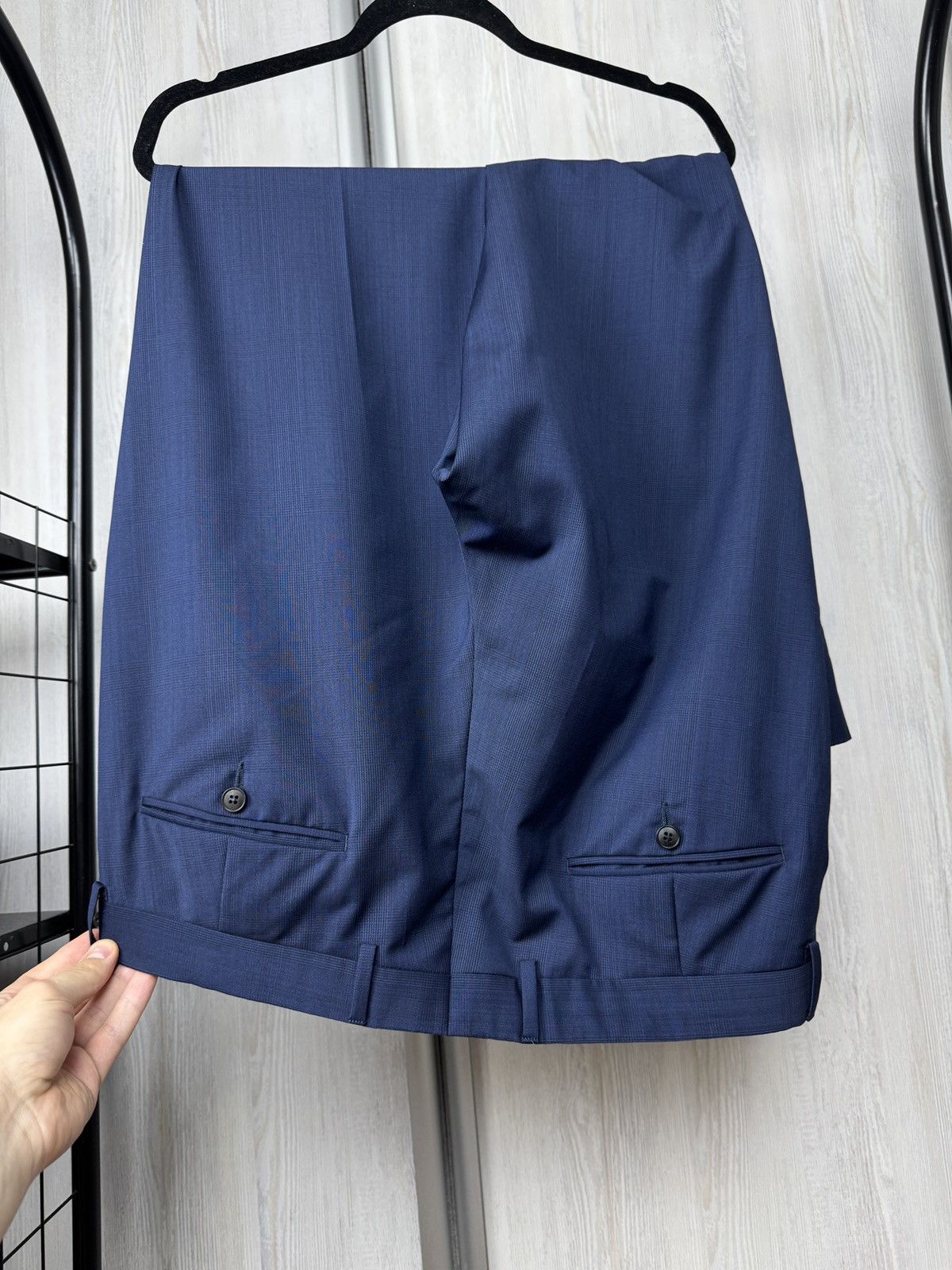 Z Zegna Z Zegna Ermenegildo Zegna wool checkered blue 2 pcs suit Size 42L - 18 Thumbnail