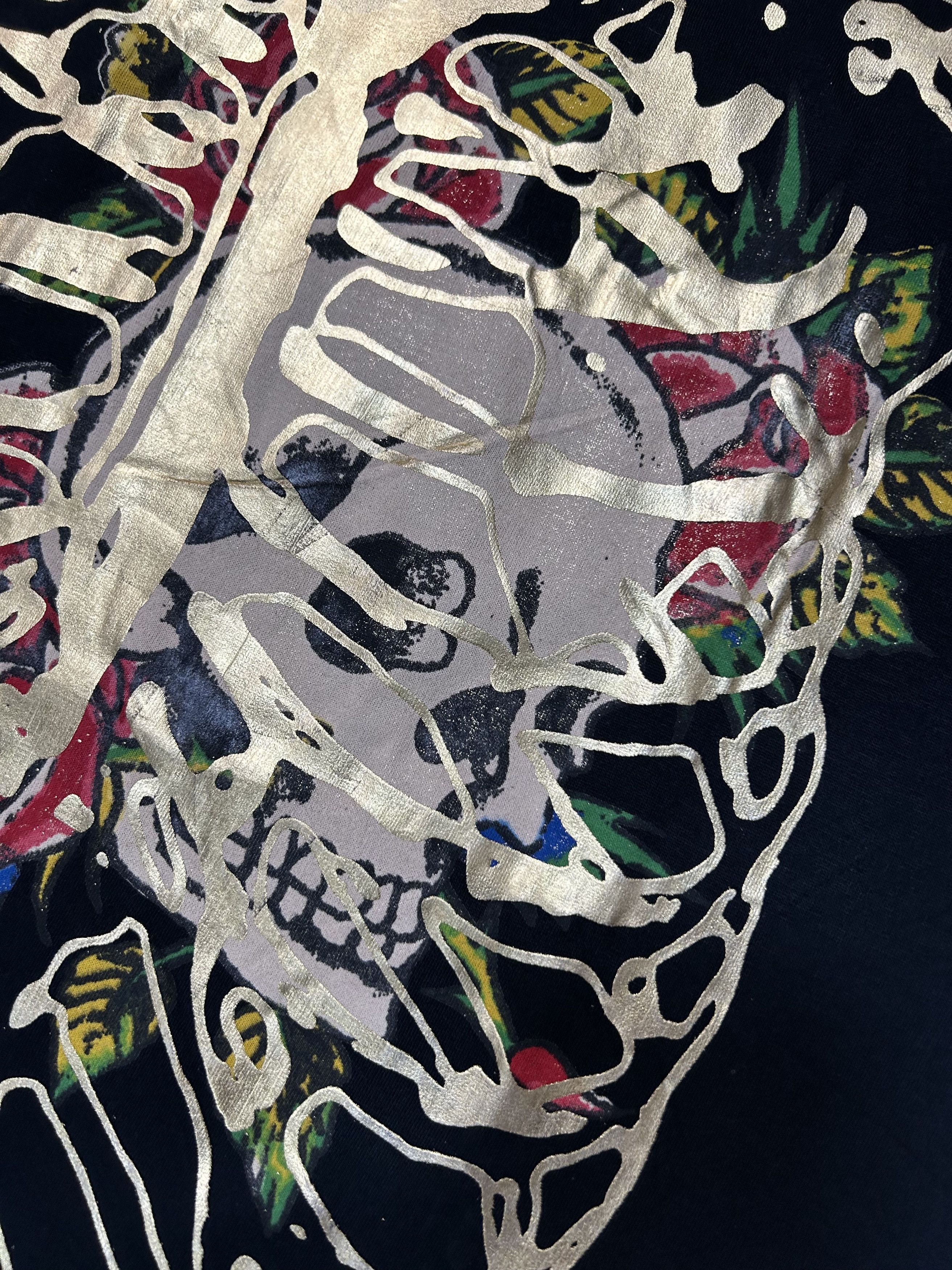 Ed Hardy Vintage Ed Hardy Skull Skeleton Print Red T-Shirt Black M Size US M / EU 48-50 / 2 - 3 Thumbnail