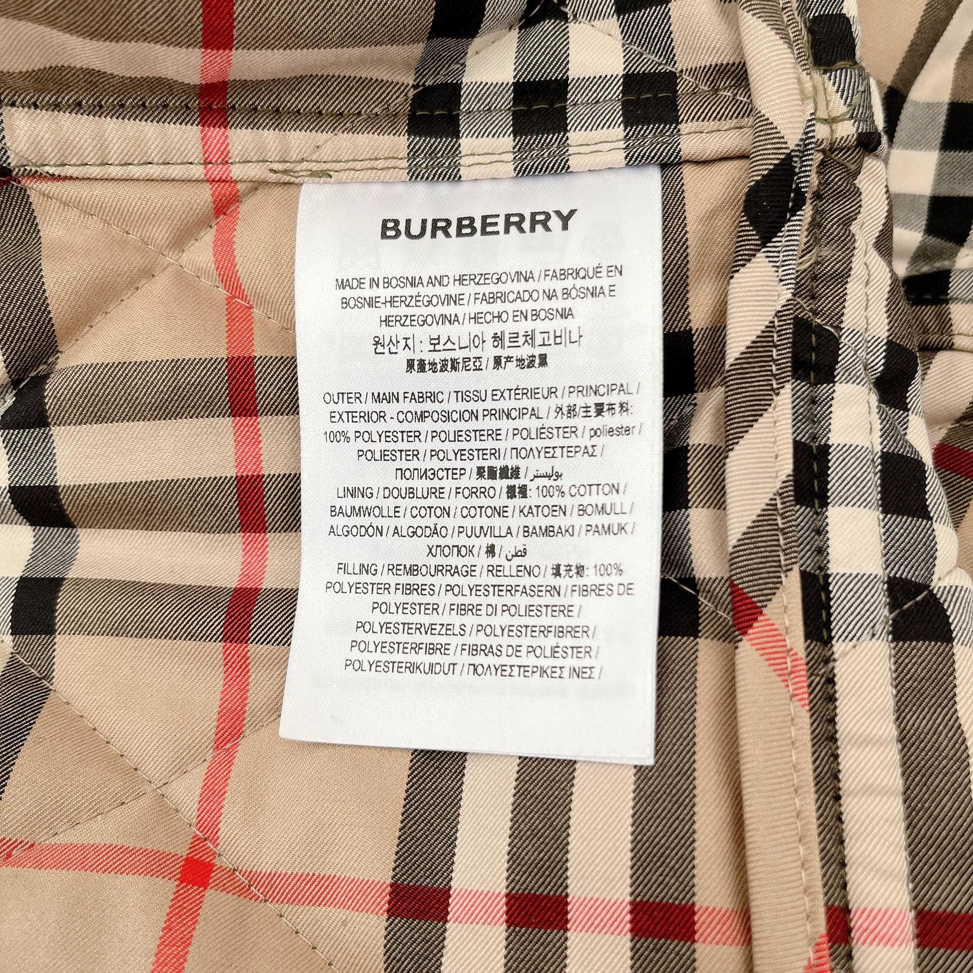 Burberry Burberry green cotton coat XL Size XL / US 12-14 / IT 48-50 - 8 Thumbnail