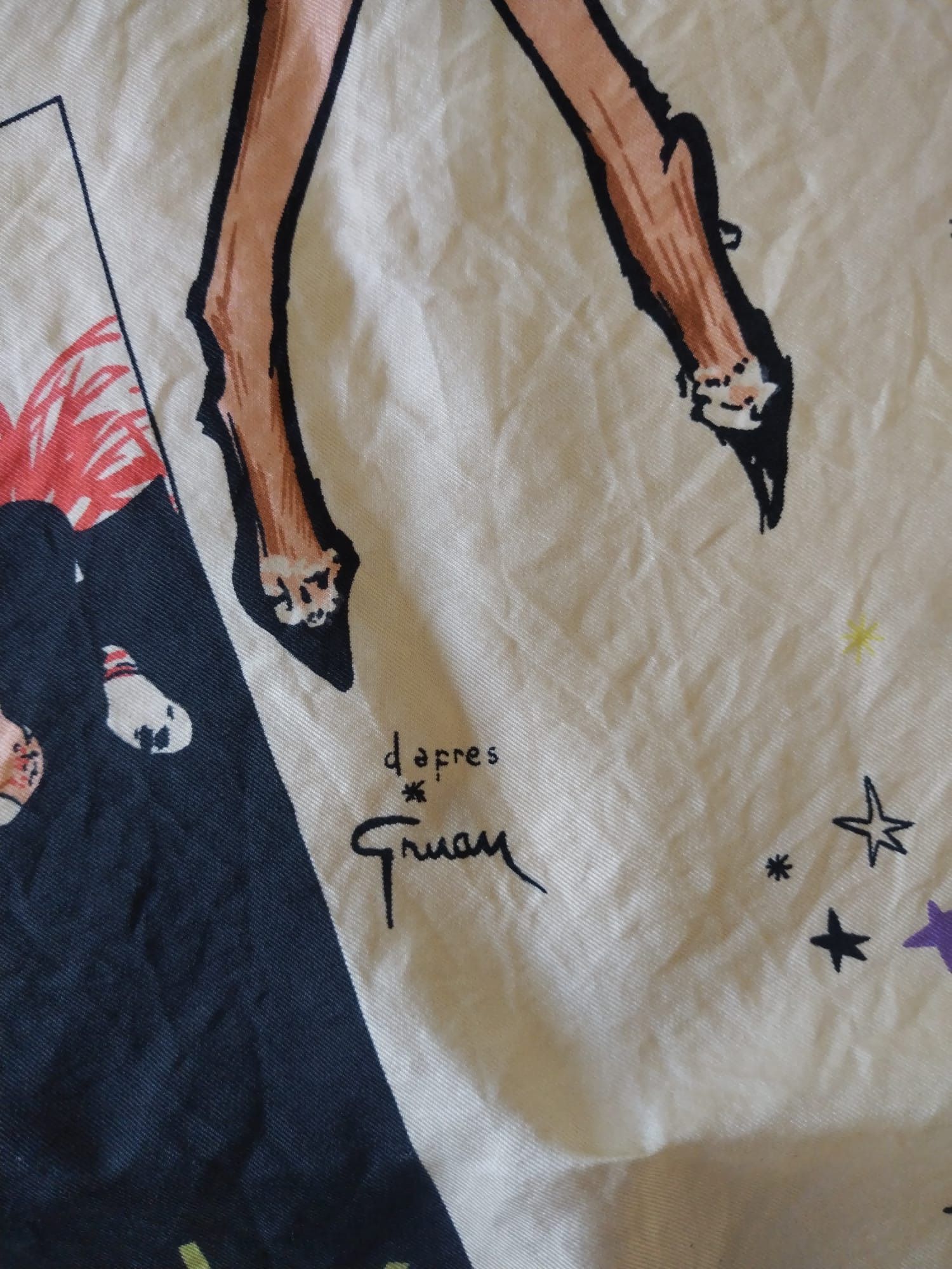 Other Vintage Silk Scarf “Lido – Champs‑Élysées” (1950s Paris) Size ONE SIZE - 6 Thumbnail