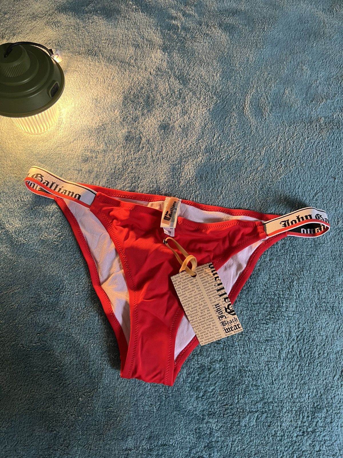 John Galliano John Galliano Logo red Bikini y2k – New with Tags Size L / US 10 / IT 46 - 8 Thumbnail