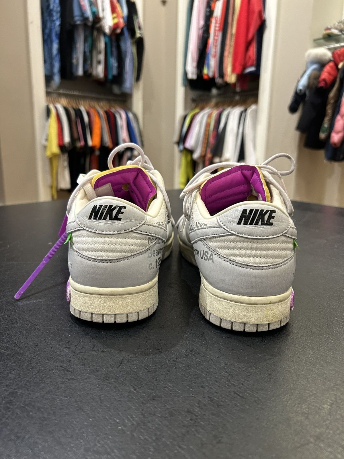 Nike × Off-White Nike Dunk Low x Off White Lot 3 Size US 11.5 / EU 44-45 - 5 Thumbnail