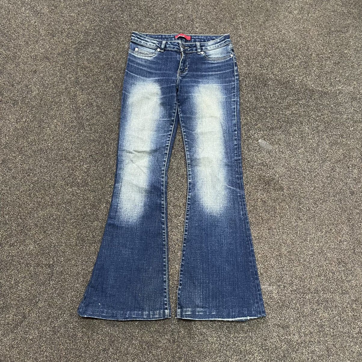 Vintage Y2K Vintage Flared Bootcut Jeans Sun Faded Distressed Grunge Size 32" / US 10 / IT 46 - 1 Thumbnail