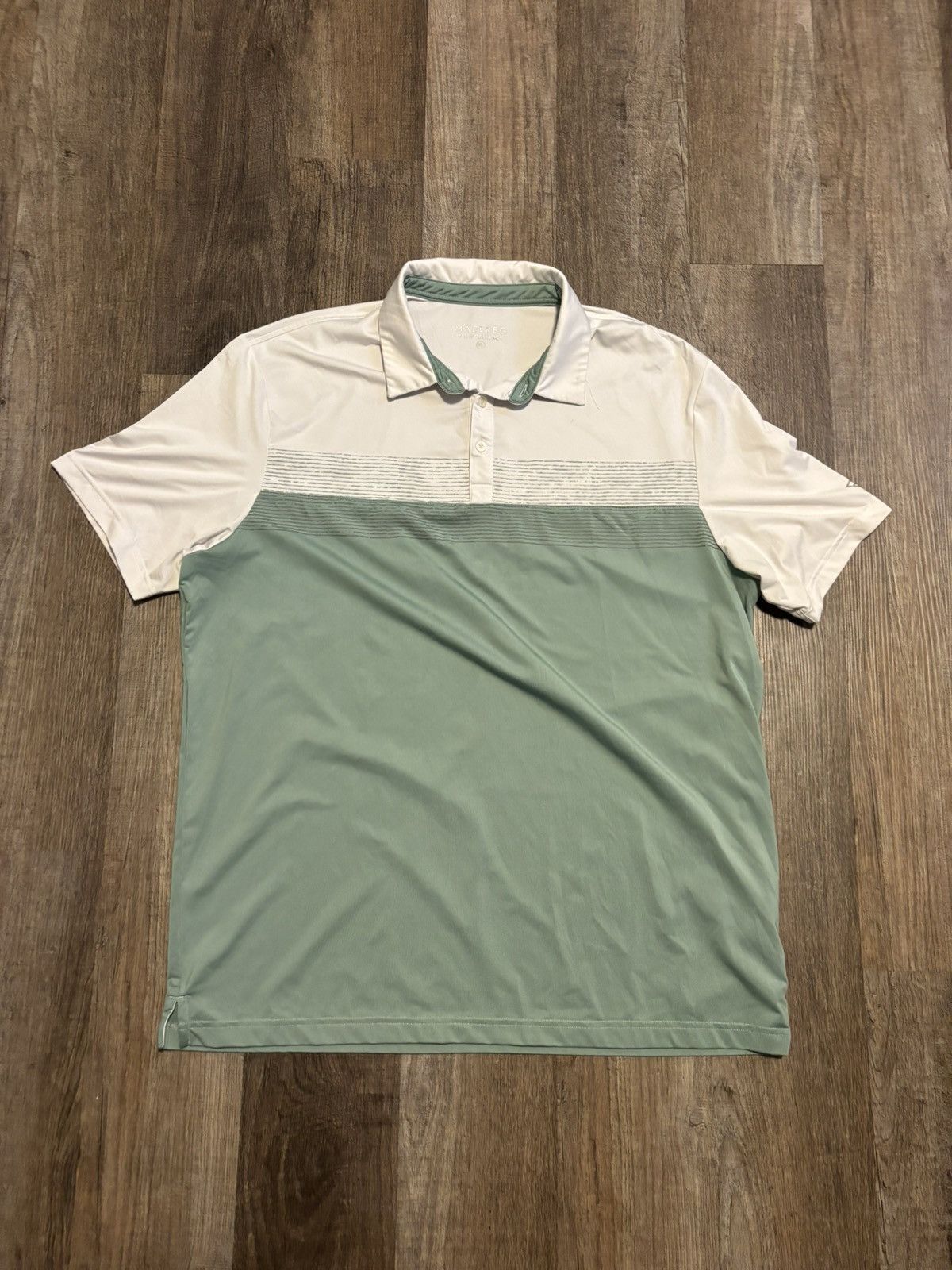Peter Millar Maelreg Performance Golf Polo Shirt Two Tone Athleisure Size US XL / EU 56 / 4 - 1 Thumbnail