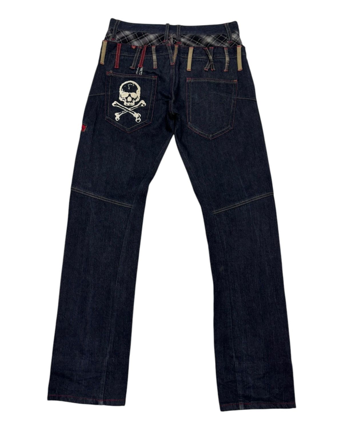 Hysteric Glamour × If Six Was Nine × Japanese Brand VINTAGE DOUBLE WAIST JEANS BARCEDOS BLUE DENIM SKULLS JEANS Size US 32 / EU 48 - 8 Thumbnail