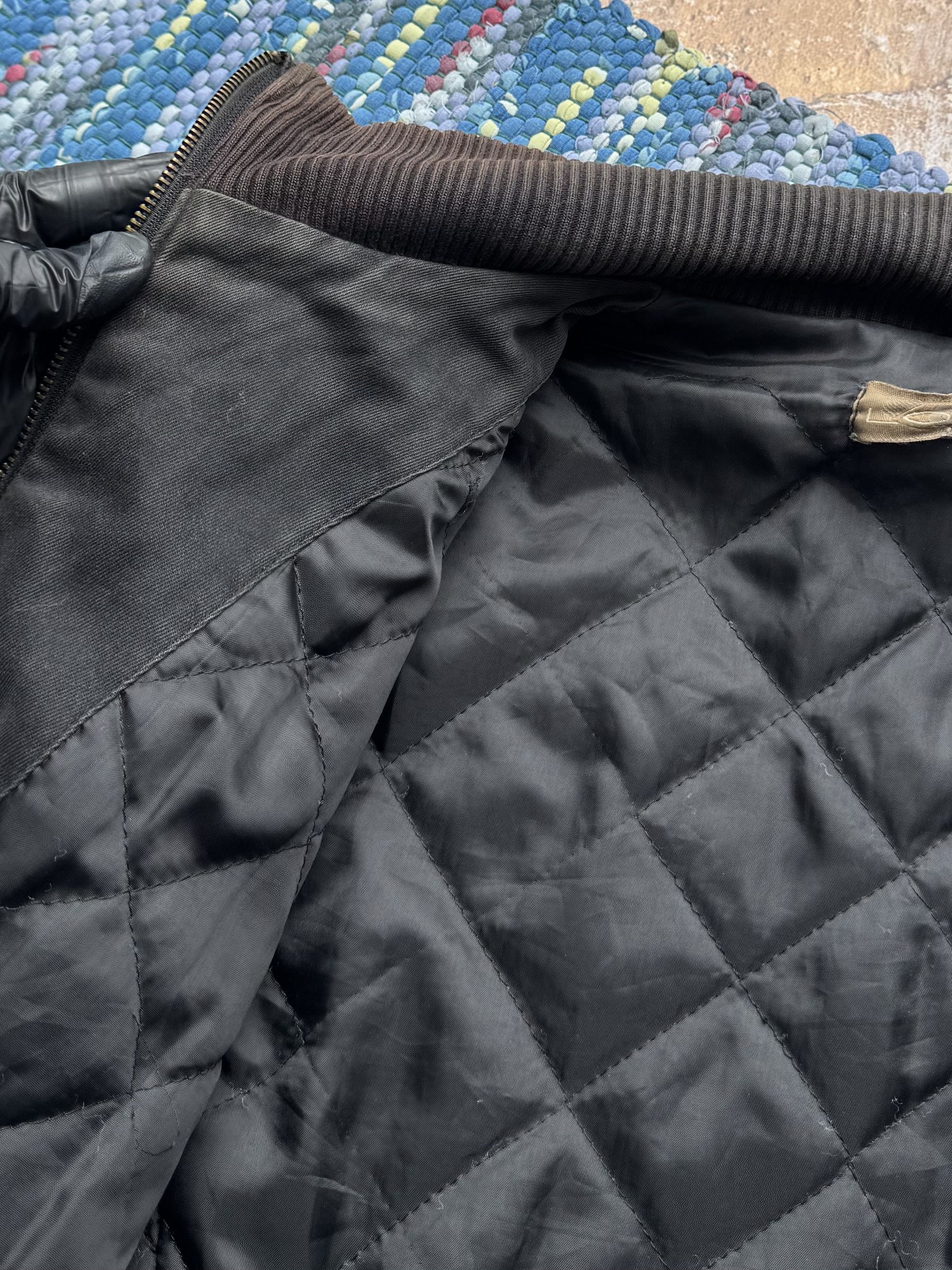 Vintage Vintage Black Crop Jacket Bomber Zip Utility Casual Coat Size M / US 6-8 / IT 42-44 - 7 Thumbnail