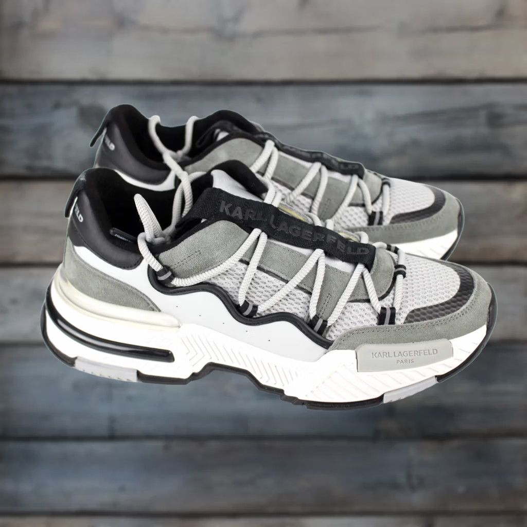 Karl Lagerfeld Karl Lagerfeld Paris Men's Sneakers Grey 11.5 Criss Cross Lace Up Chunky Sole Size US 12 / EU 45 - 1 Thumbnail