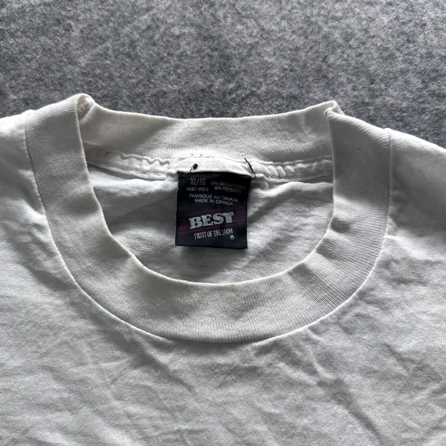 Fruit Of The Loom VINTAGE Fruit of the Loom Kettle Creek Classic Shirt Mens XL White Hockey 90s Size US XL / EU 56 / 4 - 3 Thumbnail