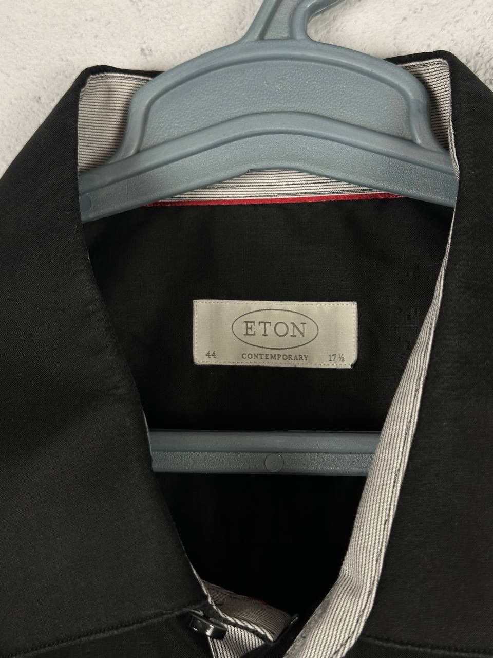 Eton Eton Contemporary Black Shirt Size 17 1/2 Luxury Size 44L - 4 Thumbnail